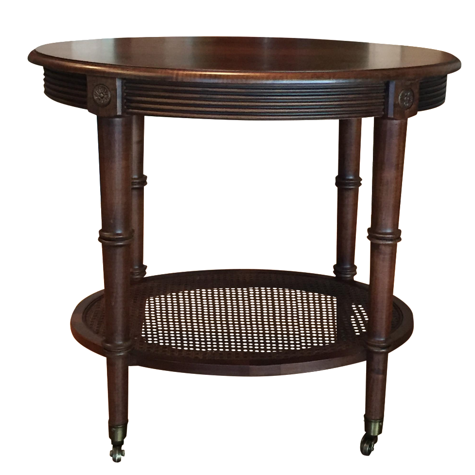 Oval Side Table by Ethan Allen Chairish