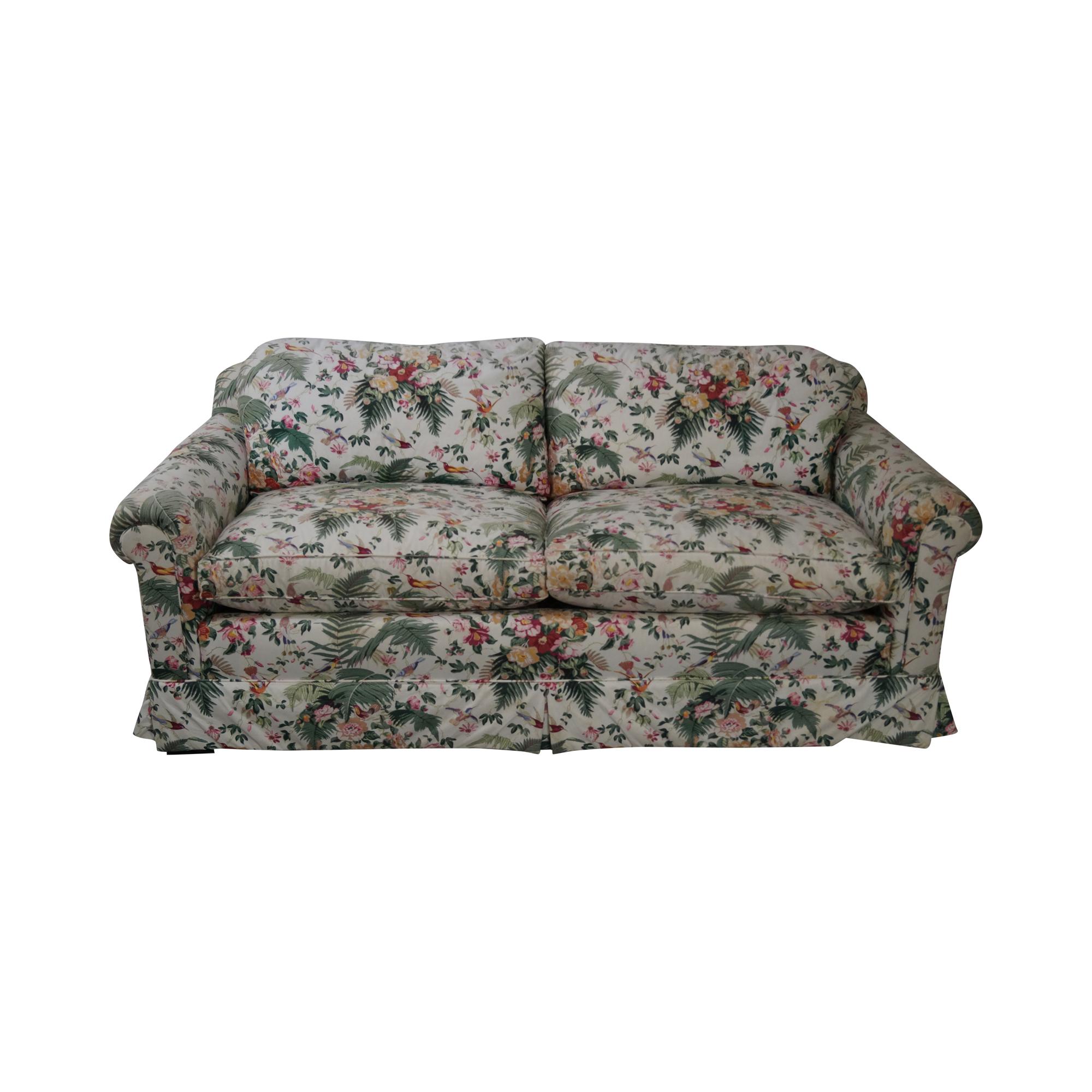 Floral Print Upholstered Sofa Chairish