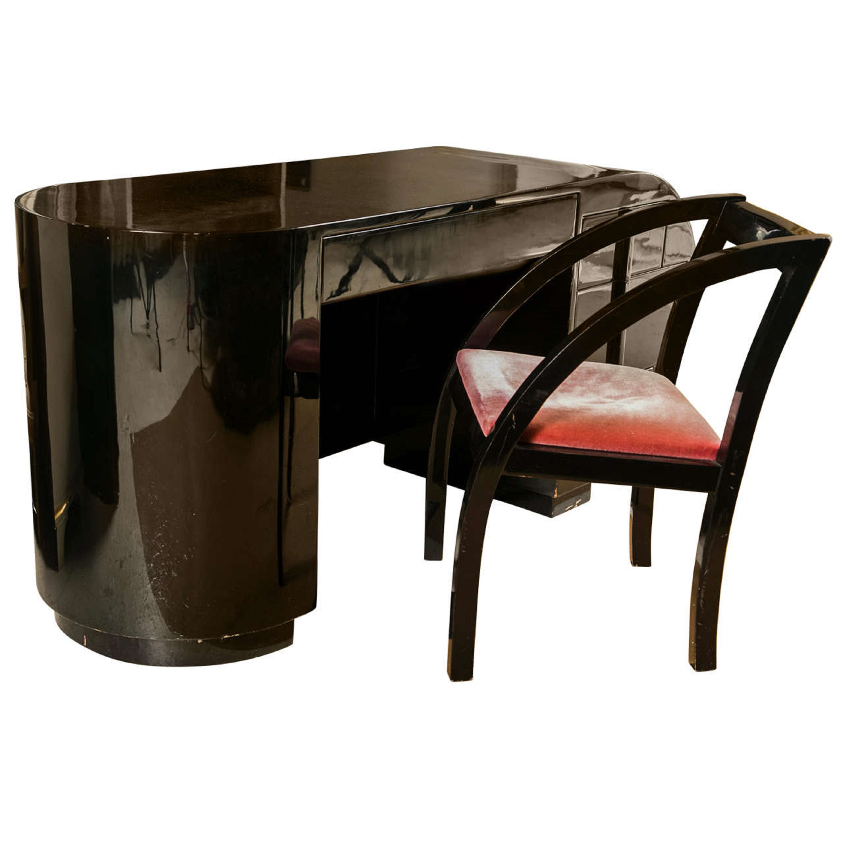Art DecoStyle Desk & Chair Chairish