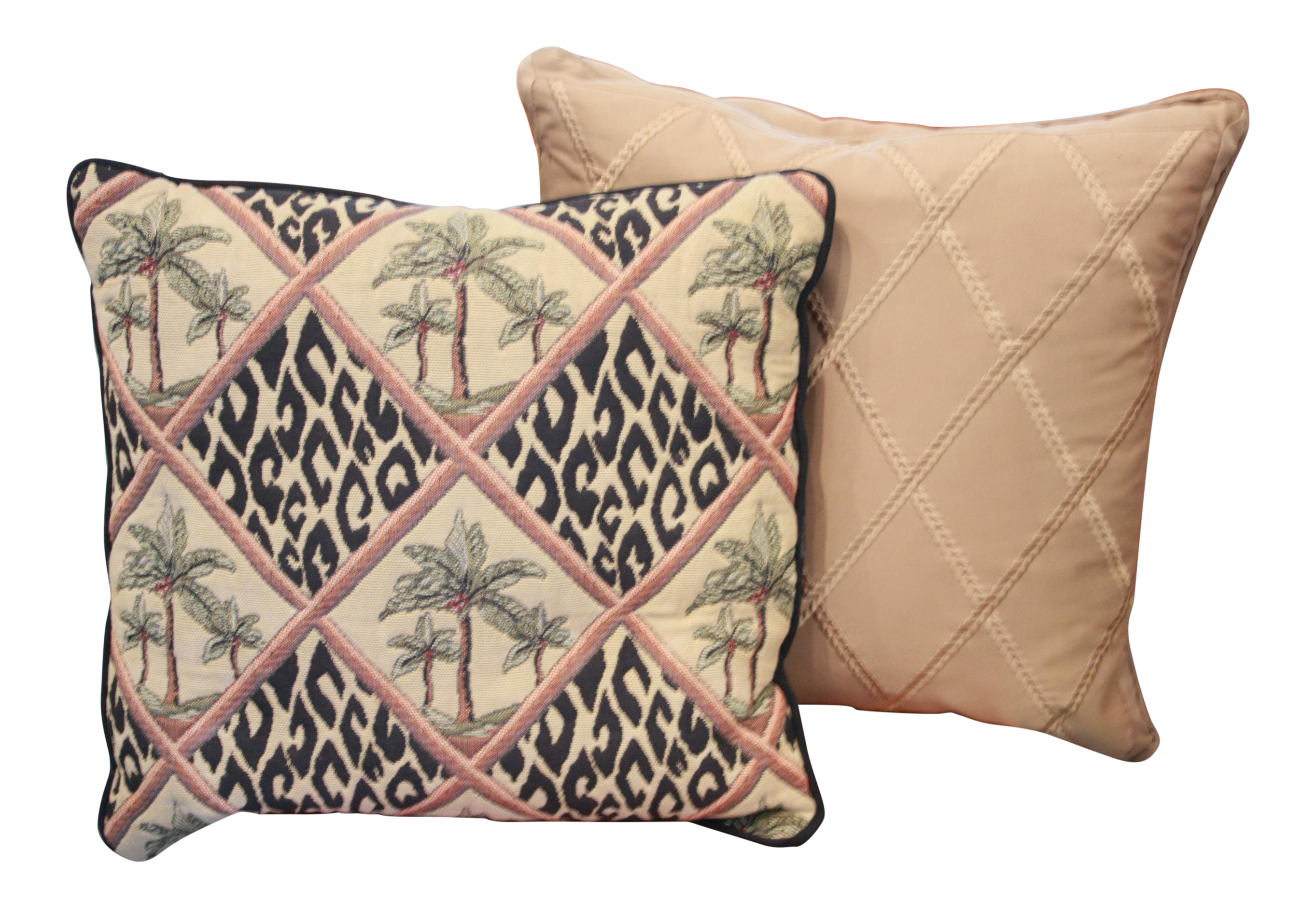 Animal Print Palm Trees Pillows - a Pair Chairish
