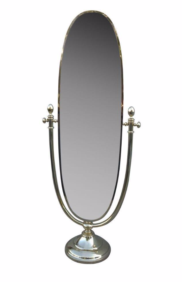 Vintage Italian Full Length Brass Standing Mirror Chairish