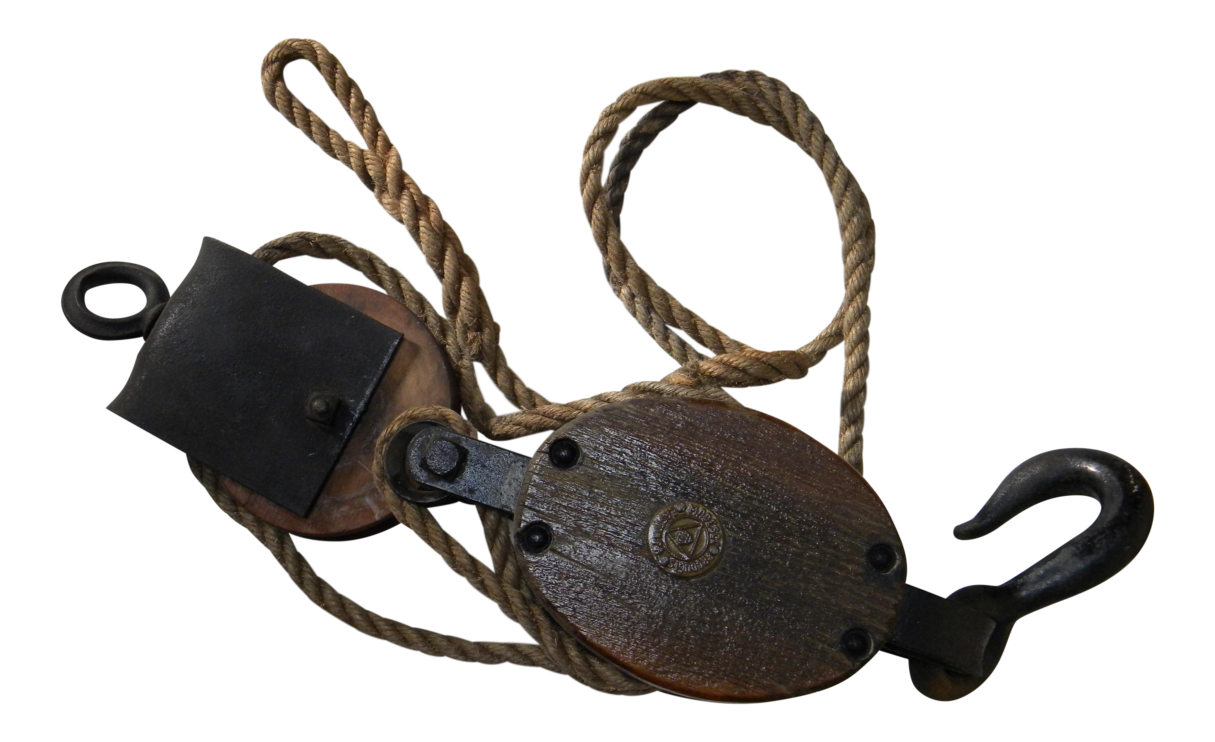 Antique Block & Tackle Pulley System Chairish