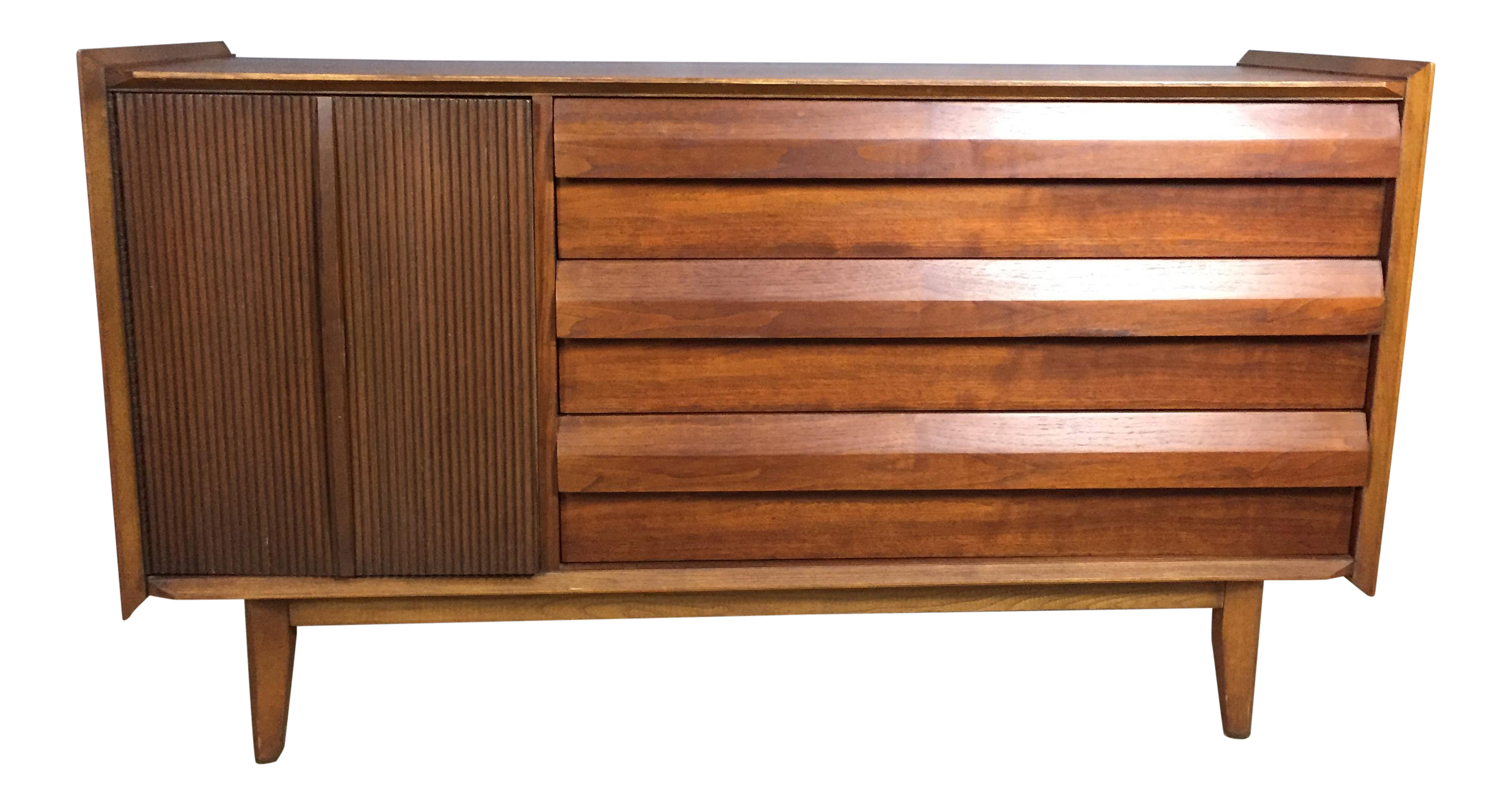 Lane Mid Century Walnut Credenza Chairish