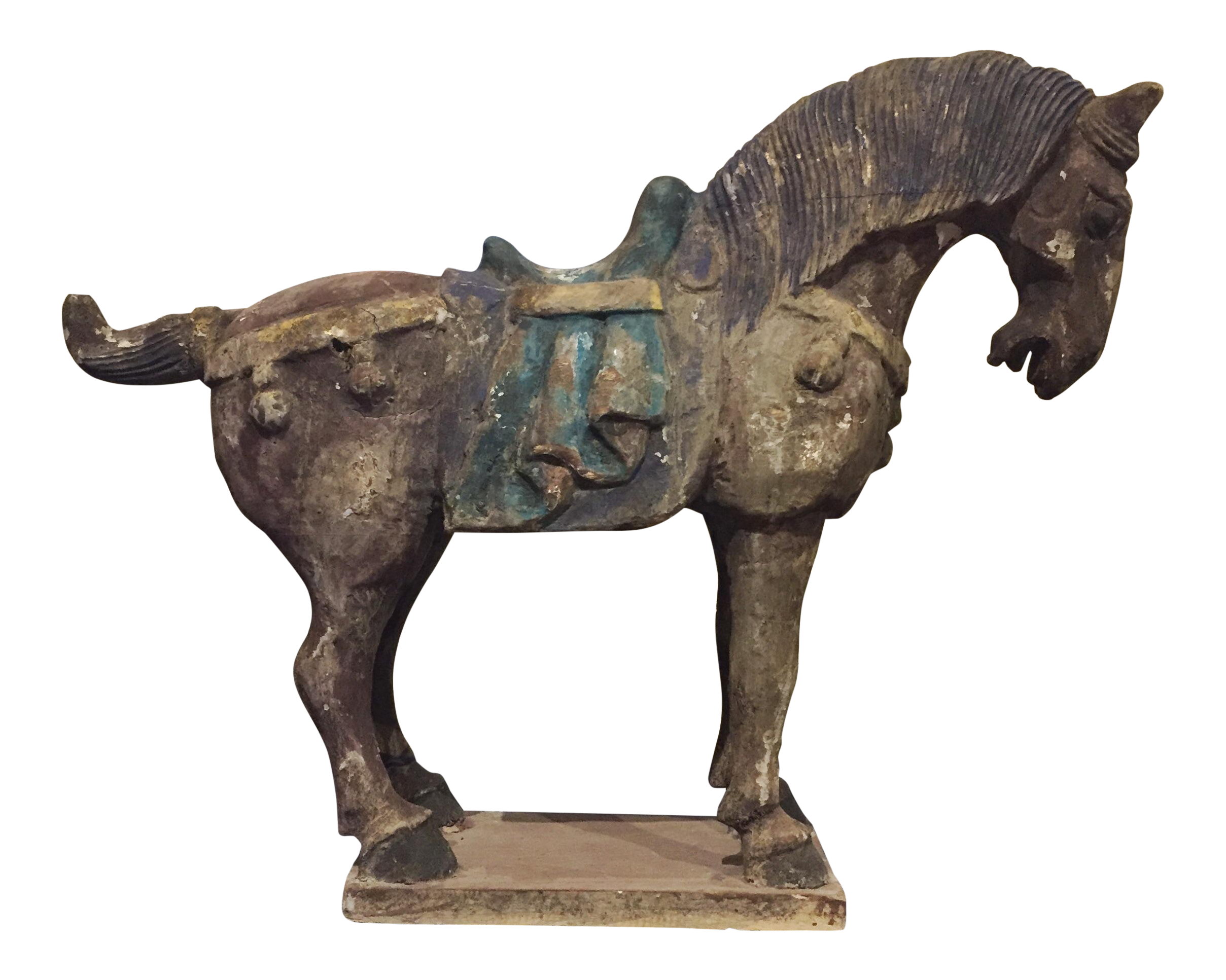 Chinese Antique Horse Sculpture Chairish