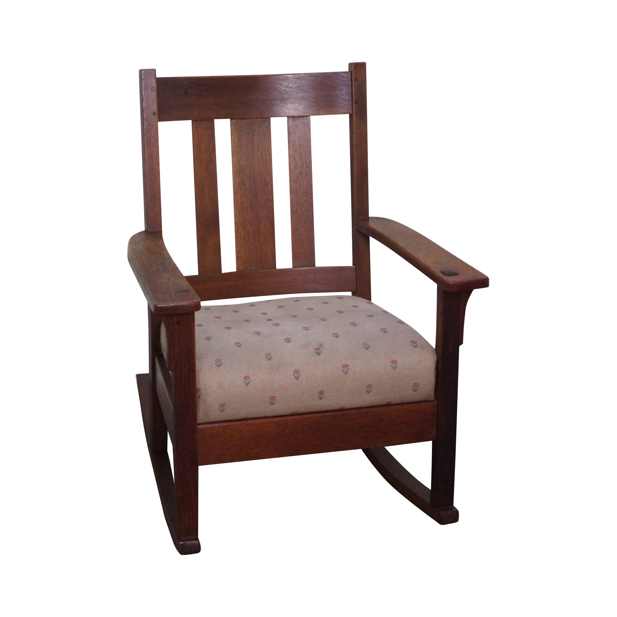 Antique Mission Oak Rocking Chair | Chairish