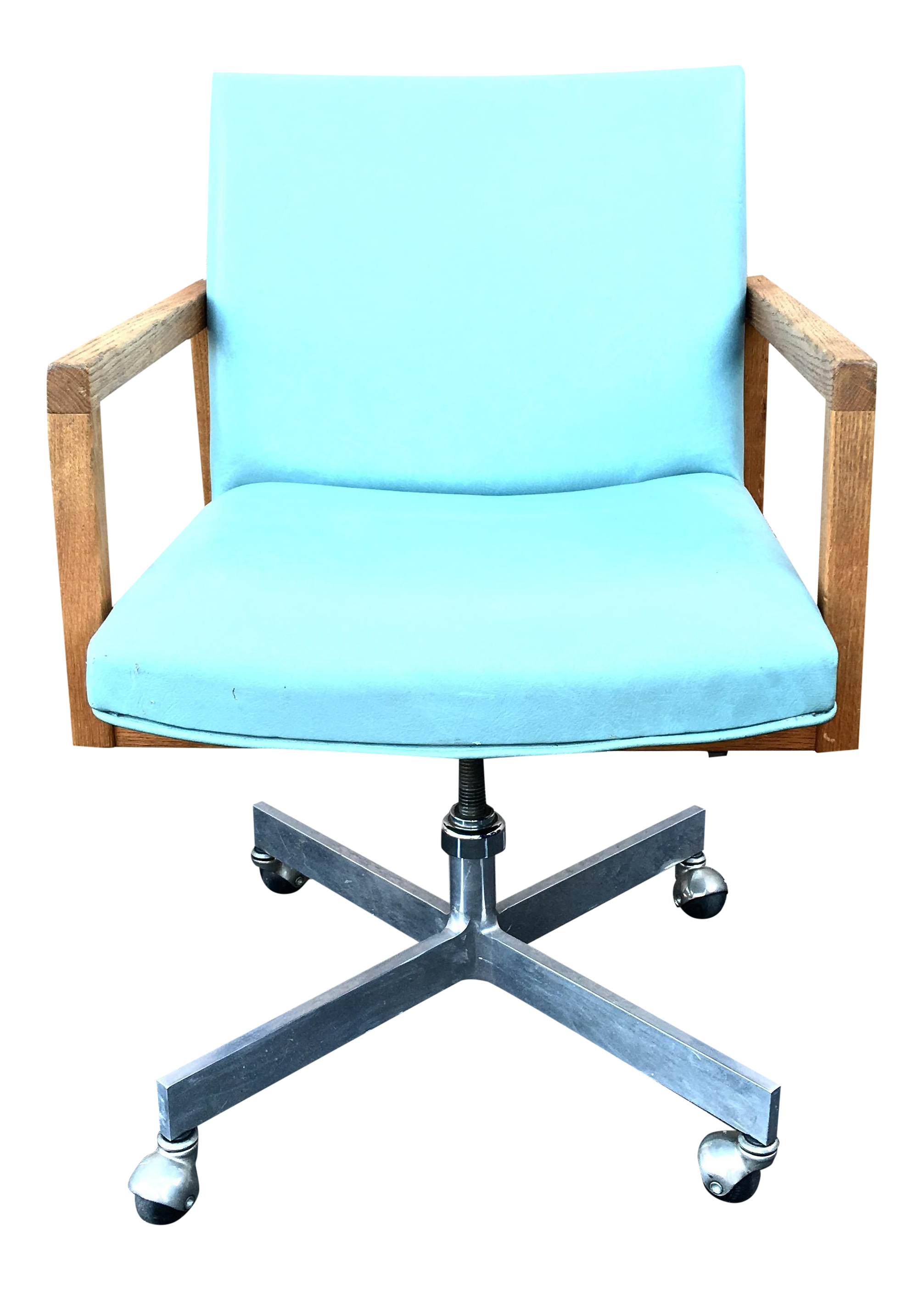 MidCentury Modern Seafoam Green Office Chair Chairish