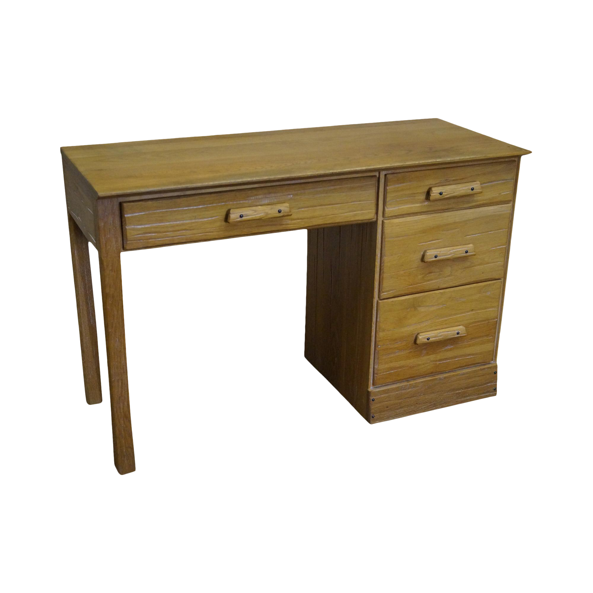 Brandt Ranch Oak Rustic Southwest Style Writing Desk (B) Chairish