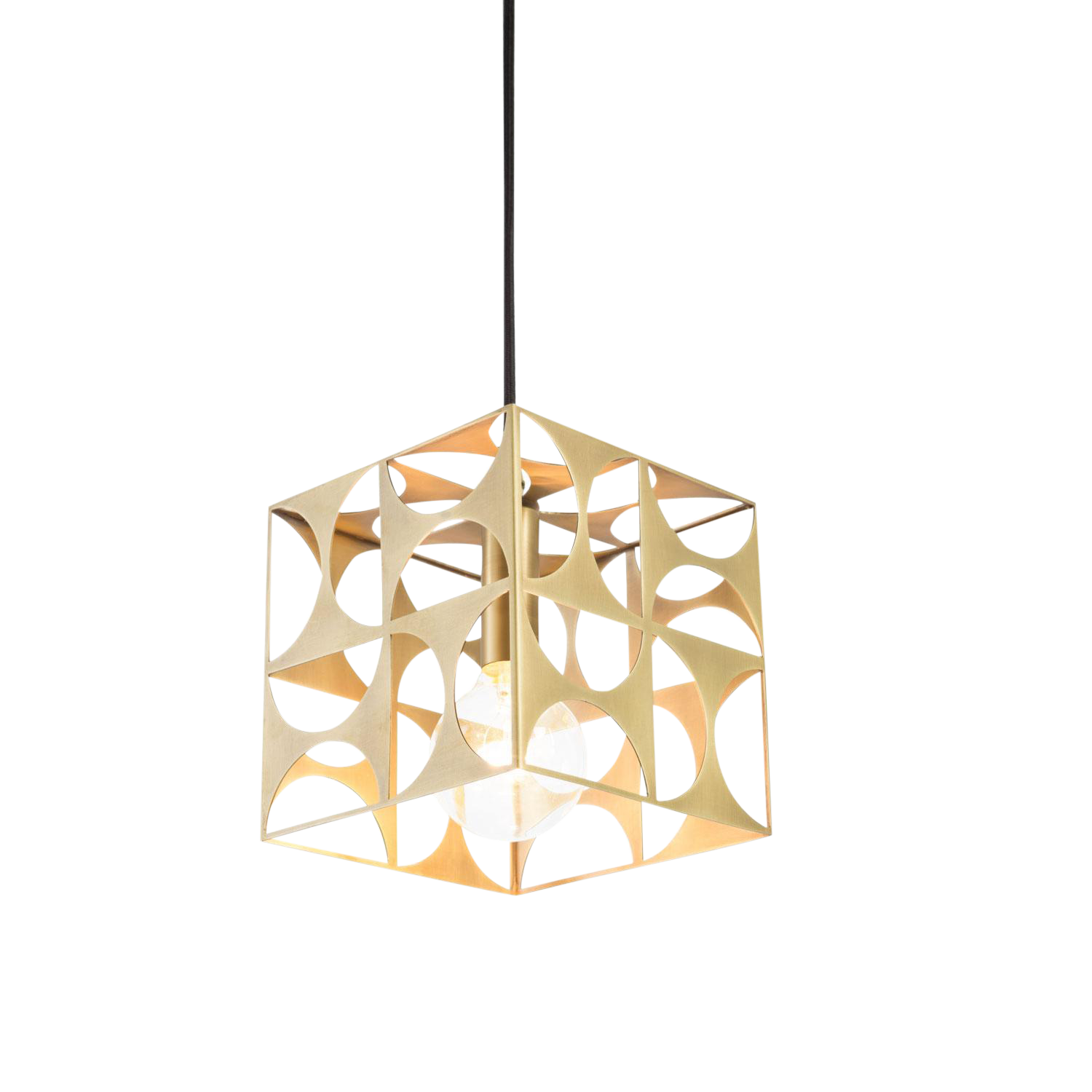 Geometric Brass Dee Pendant Light Chairish