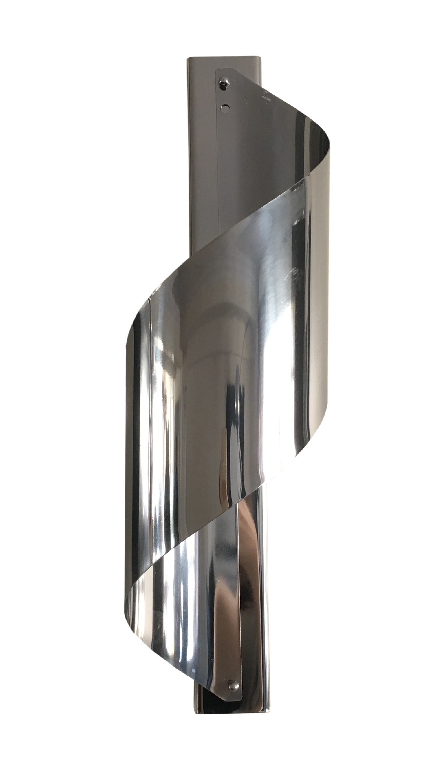 Mid-Century Chrome Spiral Wall Sconces - A Pair Chairish