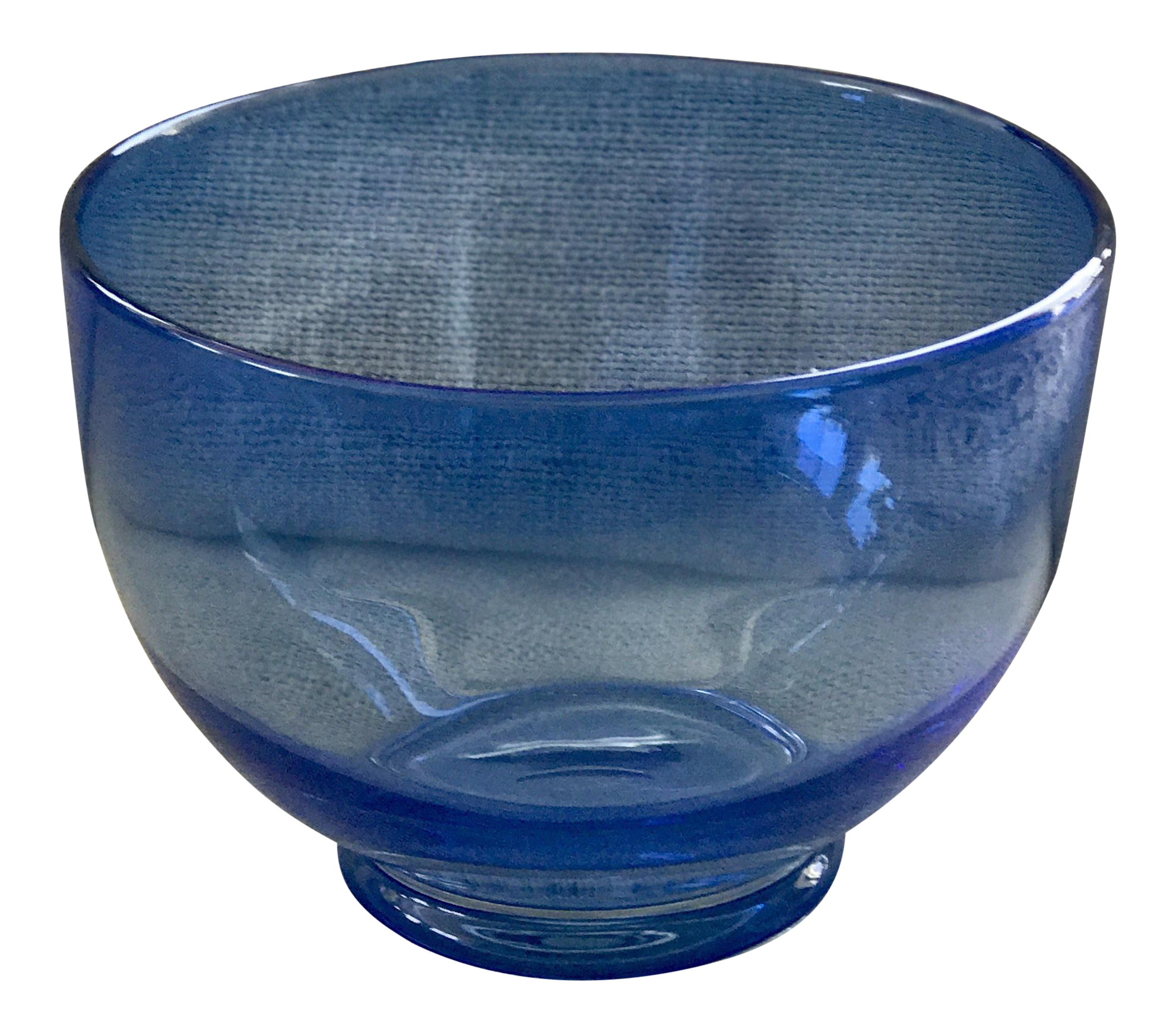Blue Art Glass Bowl Chairish