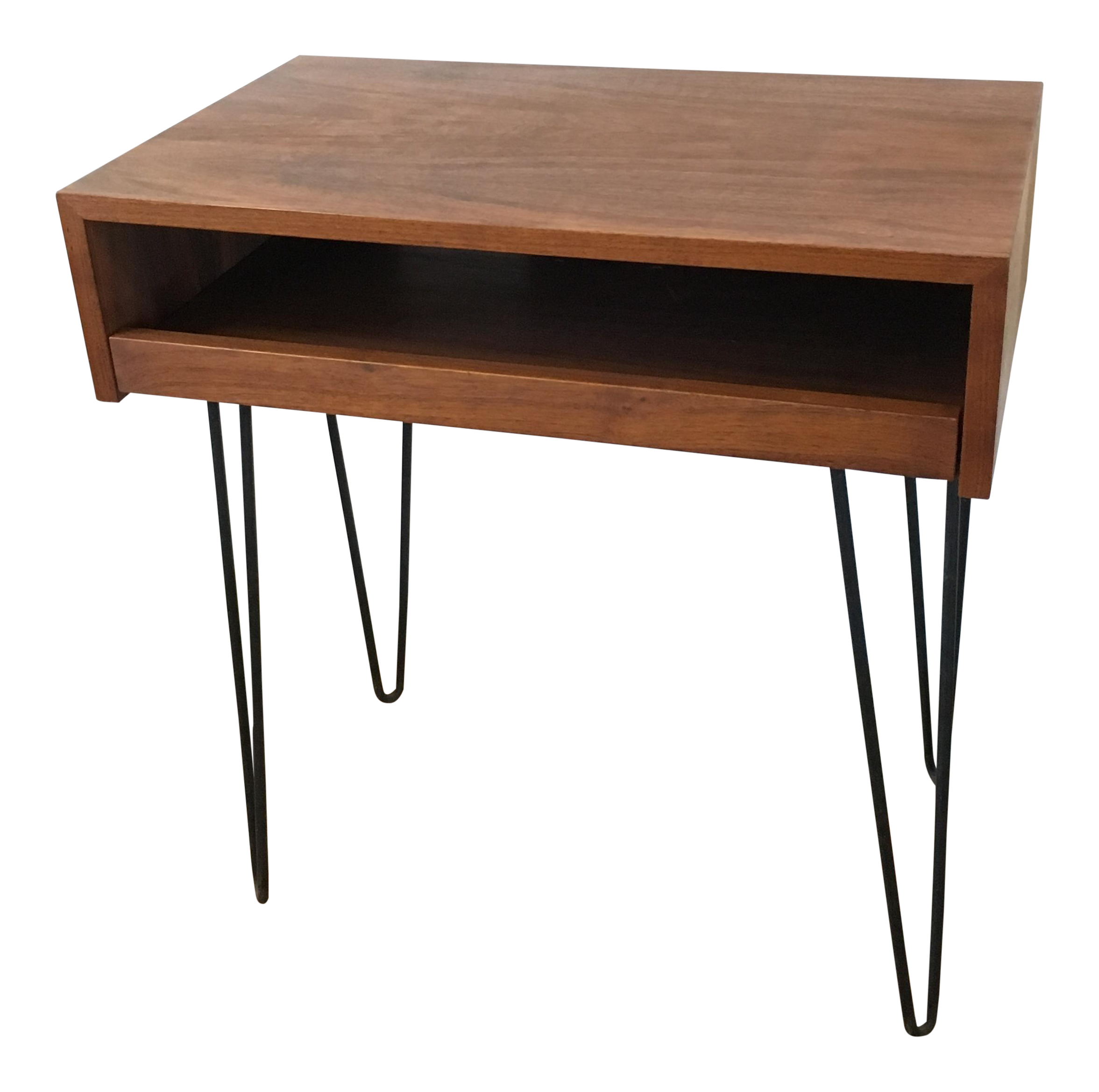 MidCentury Hairpin Leg Nightstand Chairish