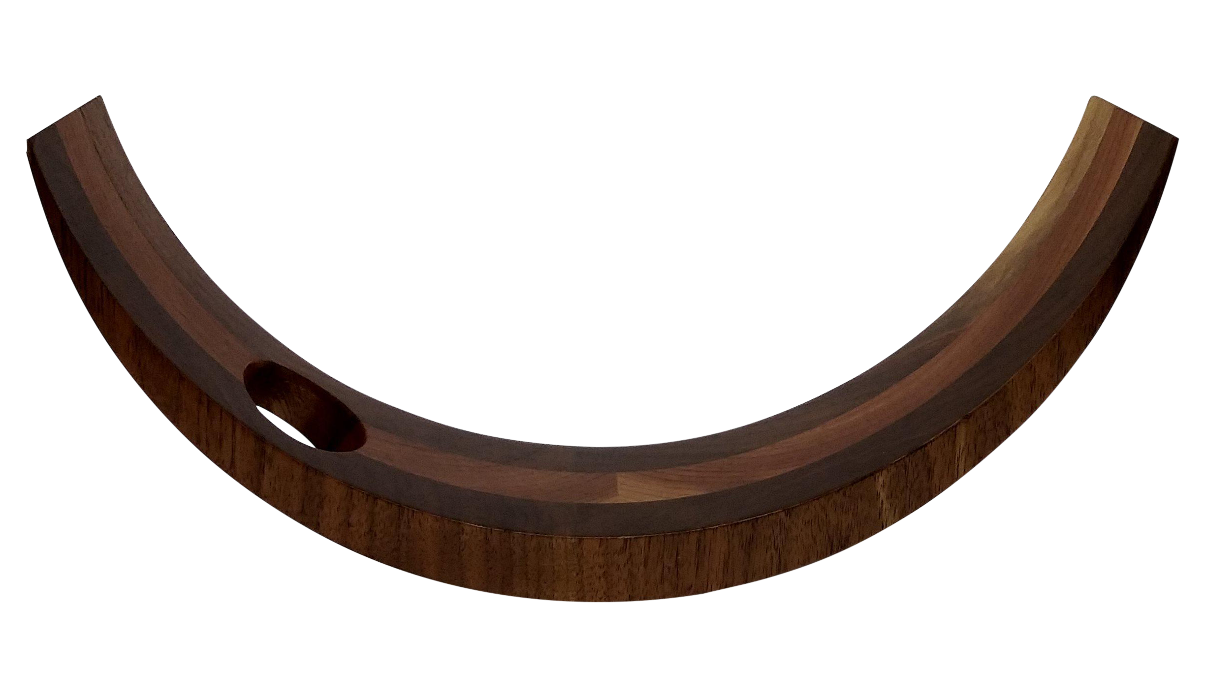 Curved Wood Floating Wine Bottle Holder Chairish