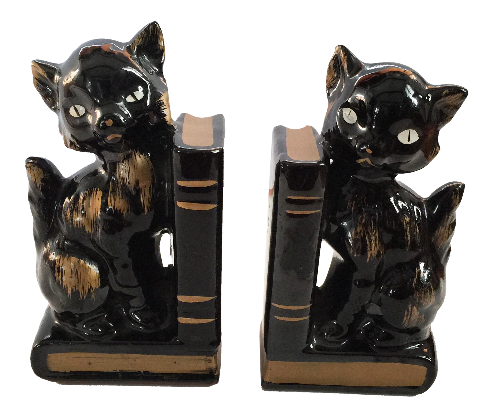 Vintage Black Cat Bookends A Pair Chairish