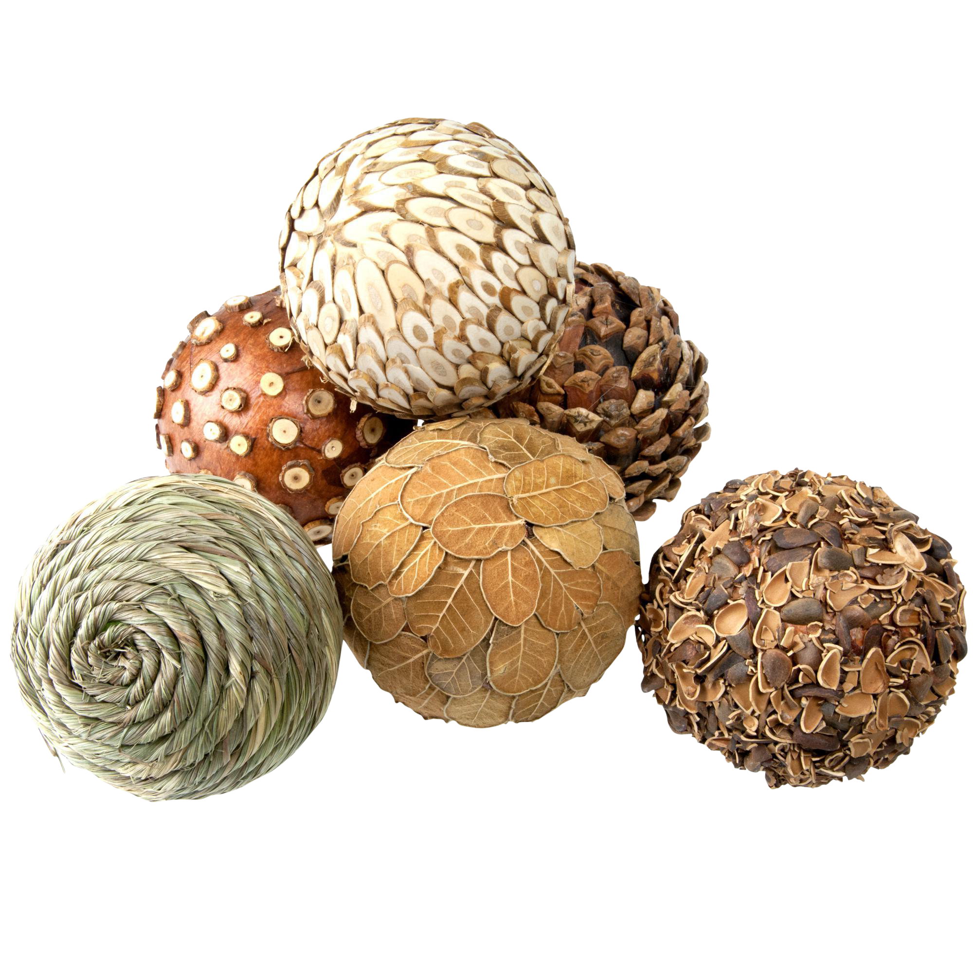 Natural Decorative Balls Set of 6 Chairish