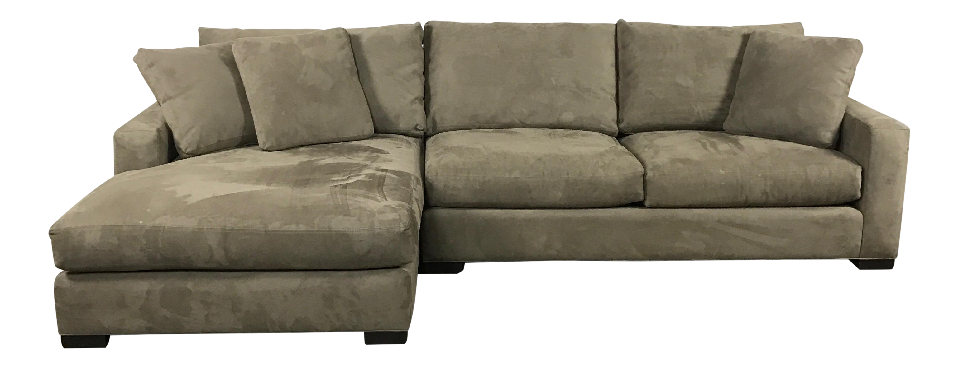 Room & Board Microfiber Sectional Sofa Chairish
