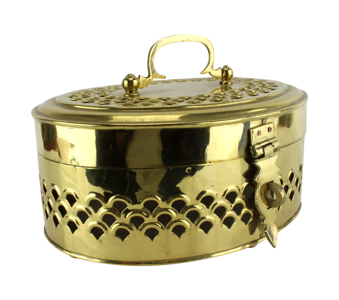 Pierced Brass Cricket Box Chairish
