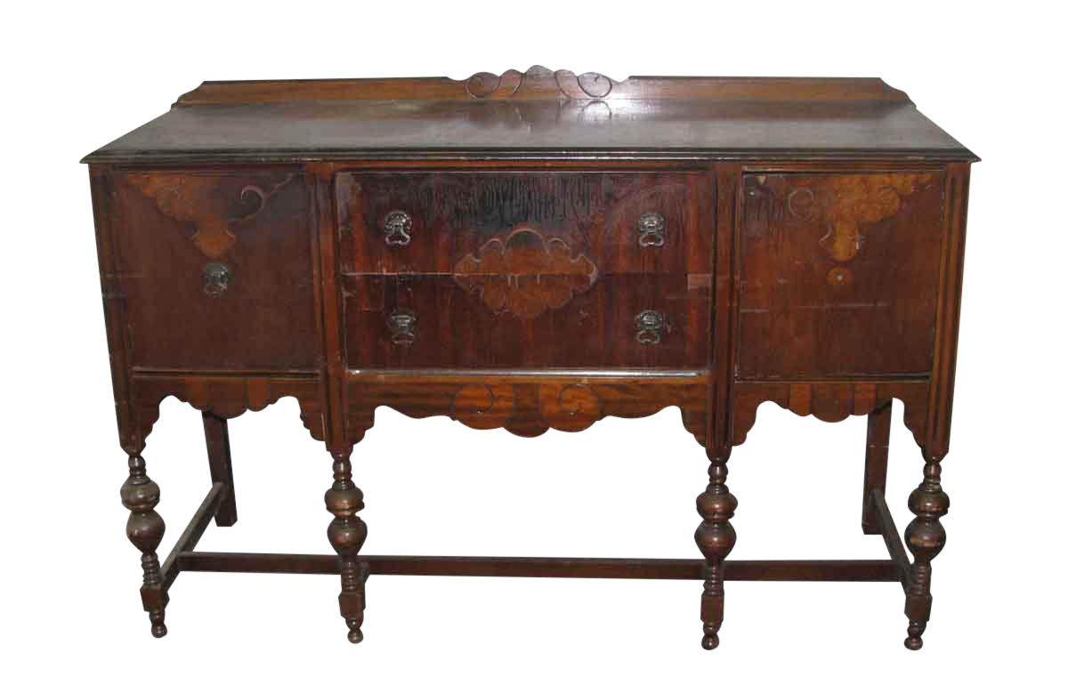 1930s Vintage Walnut Sideboard Chairish