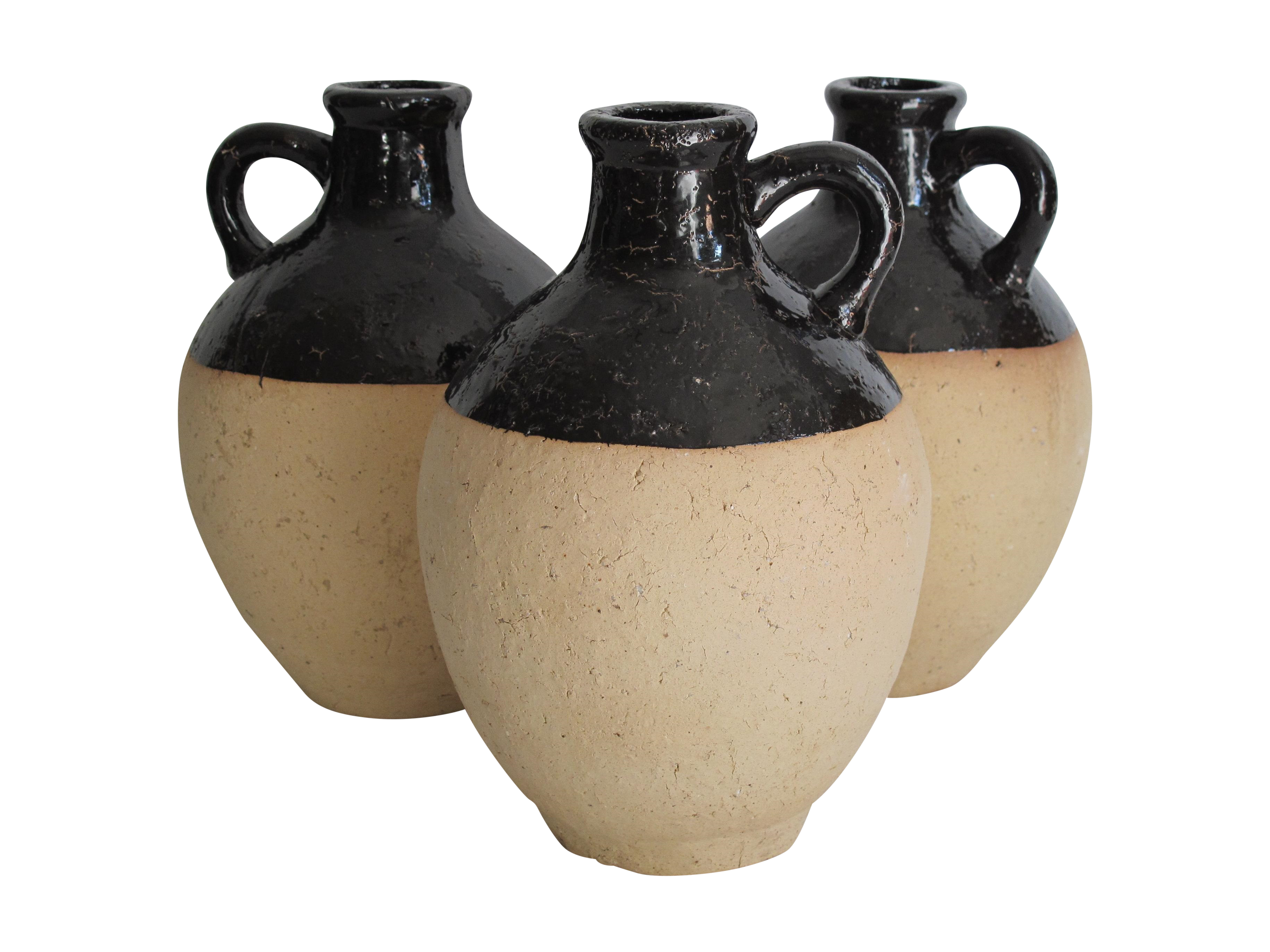 Rustic Terracotta Vases Set of 3 Chairish