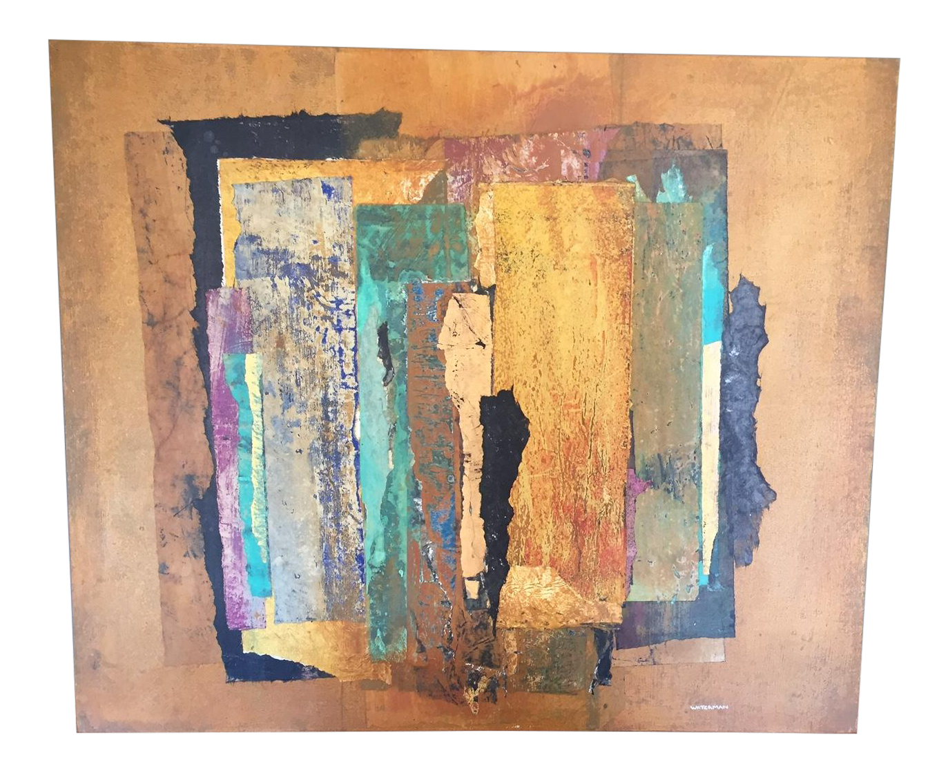 Abstract Art Collage by James Waterman Chairish