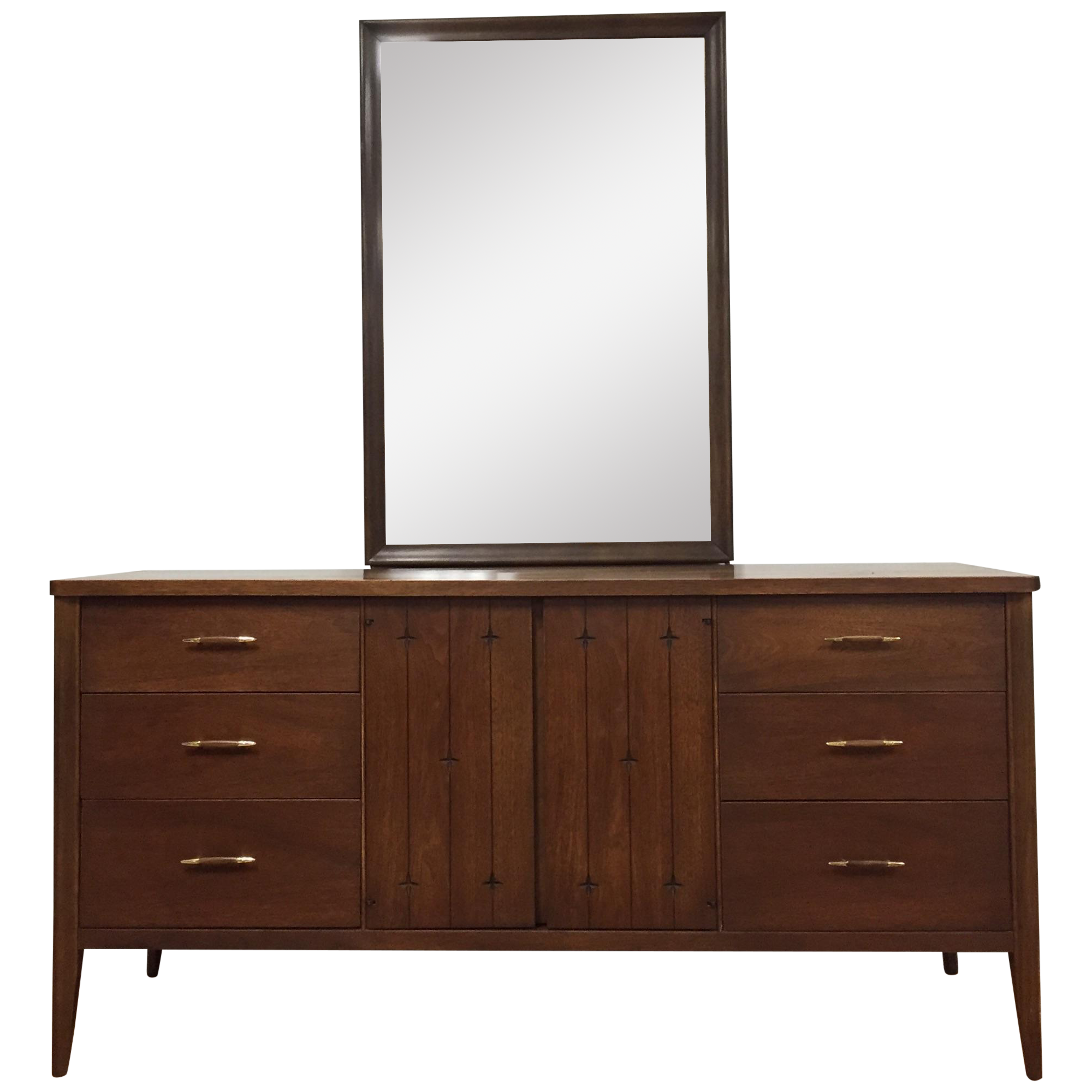 Broyhill Saga Dresser & Mirror Chairish