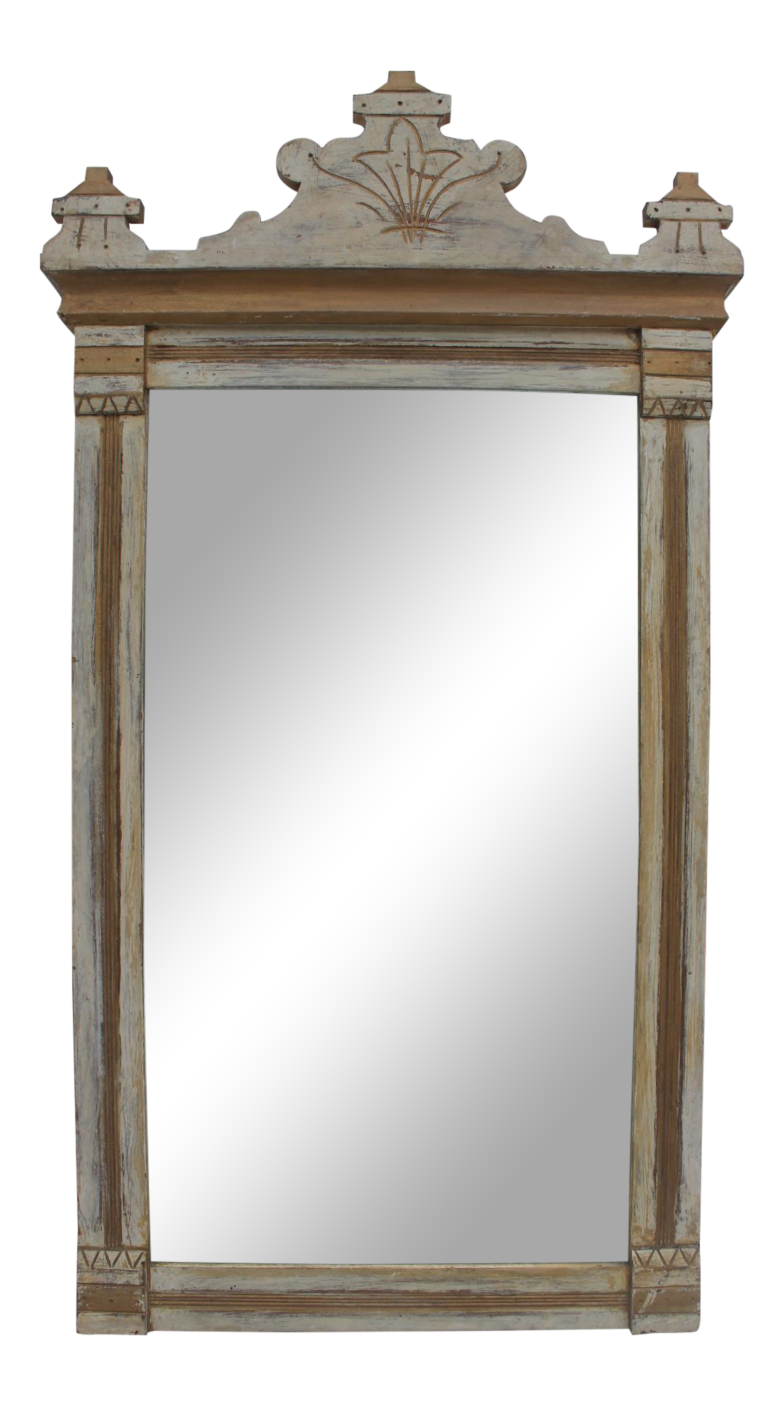 Antique Hand Carved Solid Wood Wall Mirror Chairish