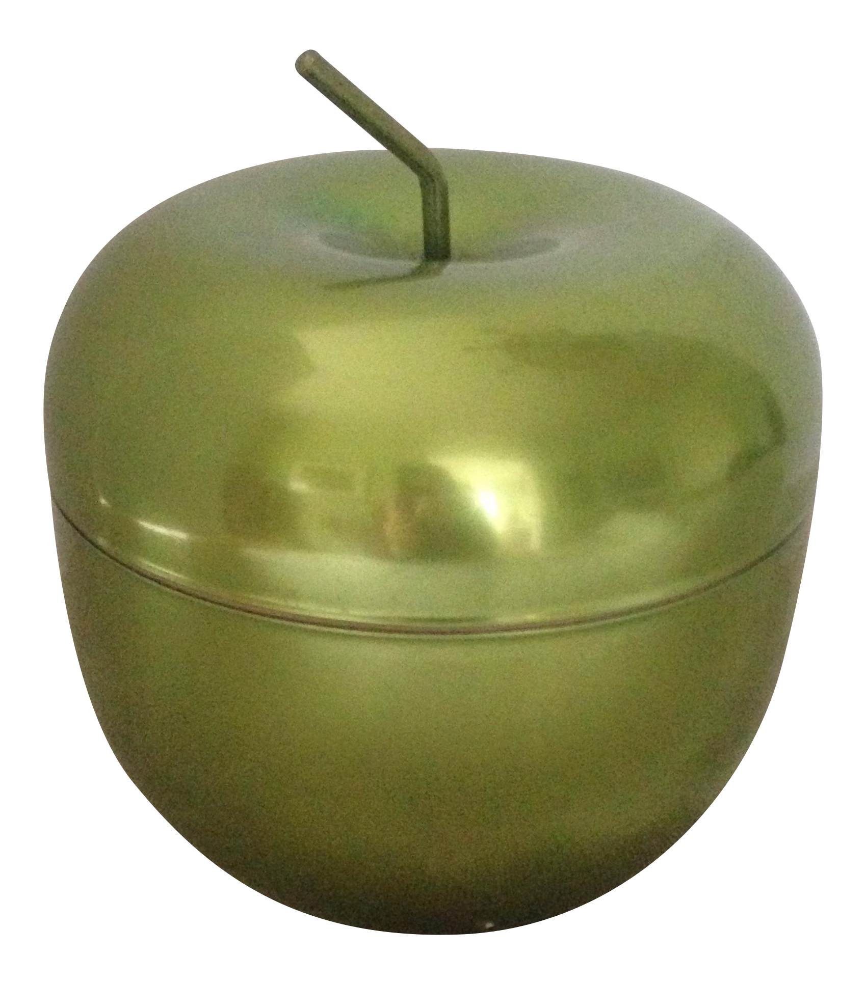 Vintage Green Apple Metal Ice Bucket Chairish