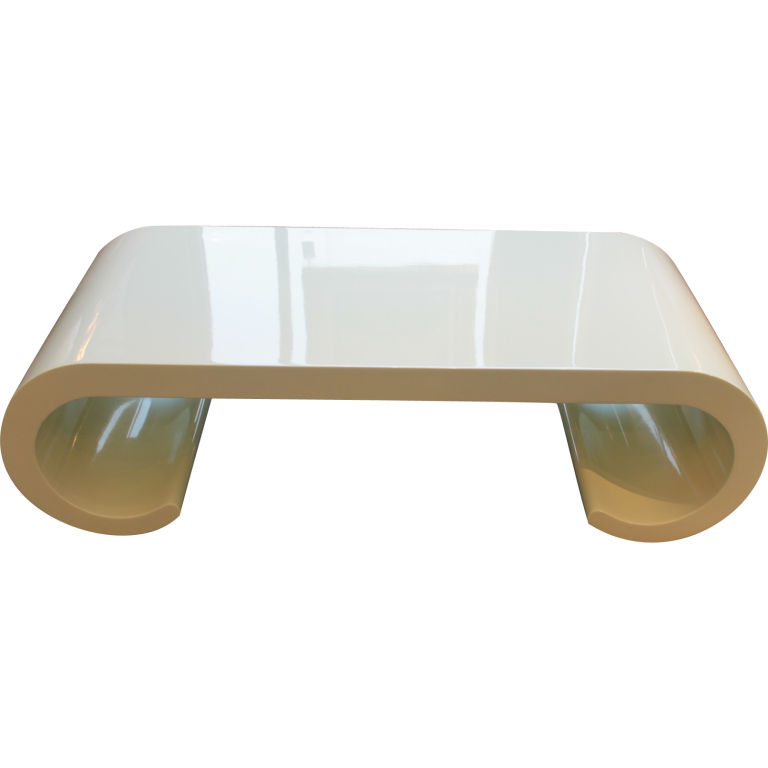 Soft Yellow Coffee Table | Chairish