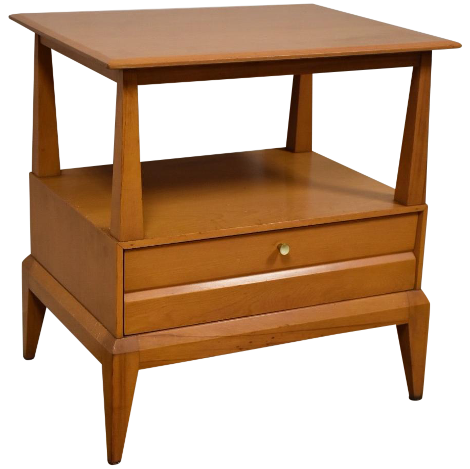 Heywood Wakefield Birch Nightstand Chairish