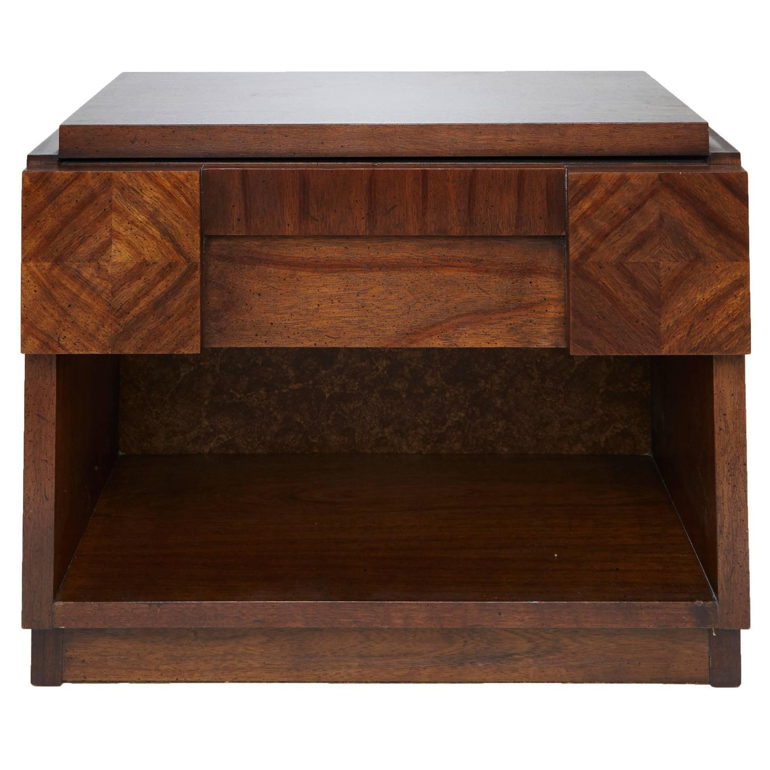 Lane Brutalist Nightstand Chairish