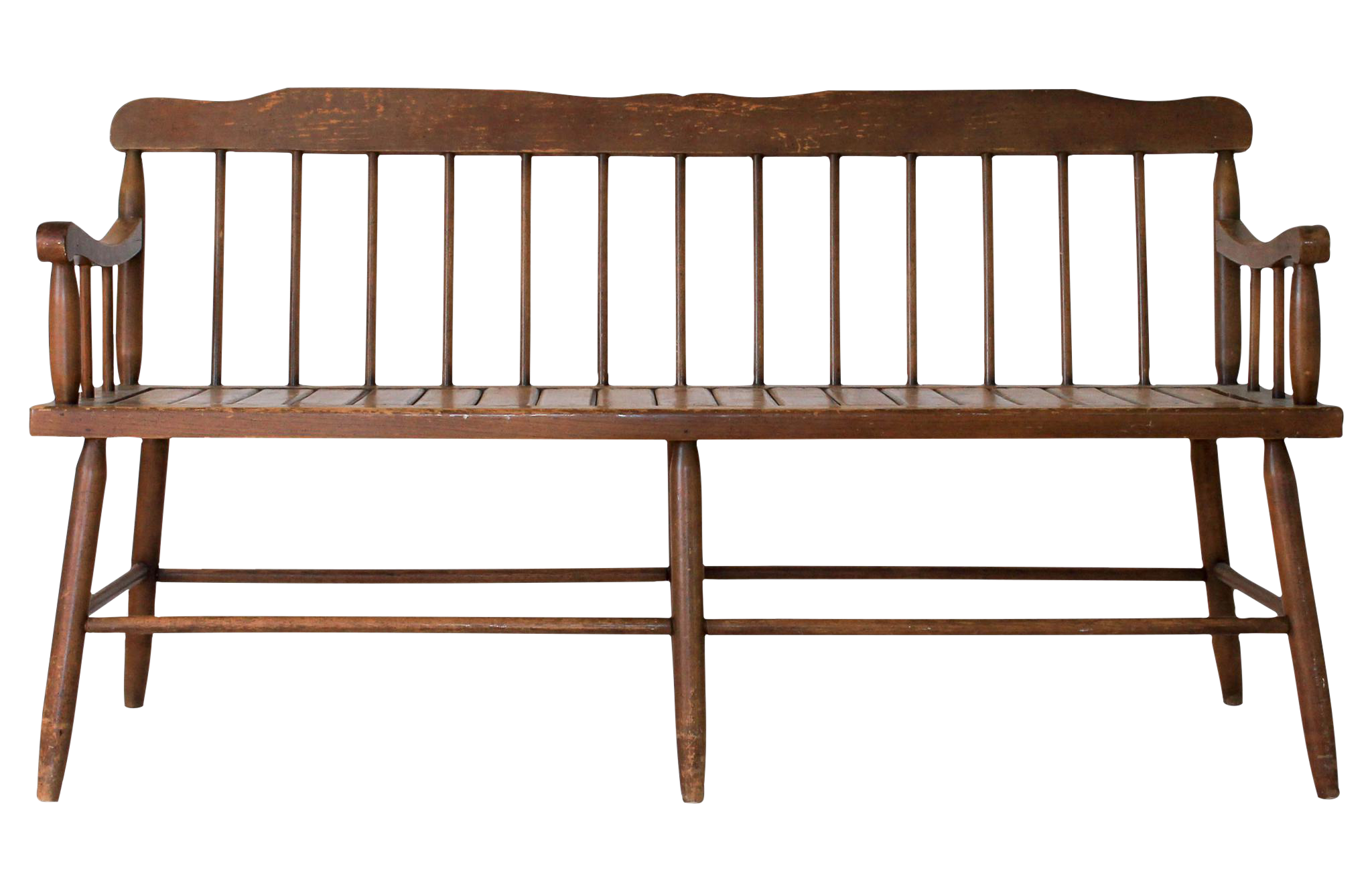 MidCentury Deacon Bench Chairish