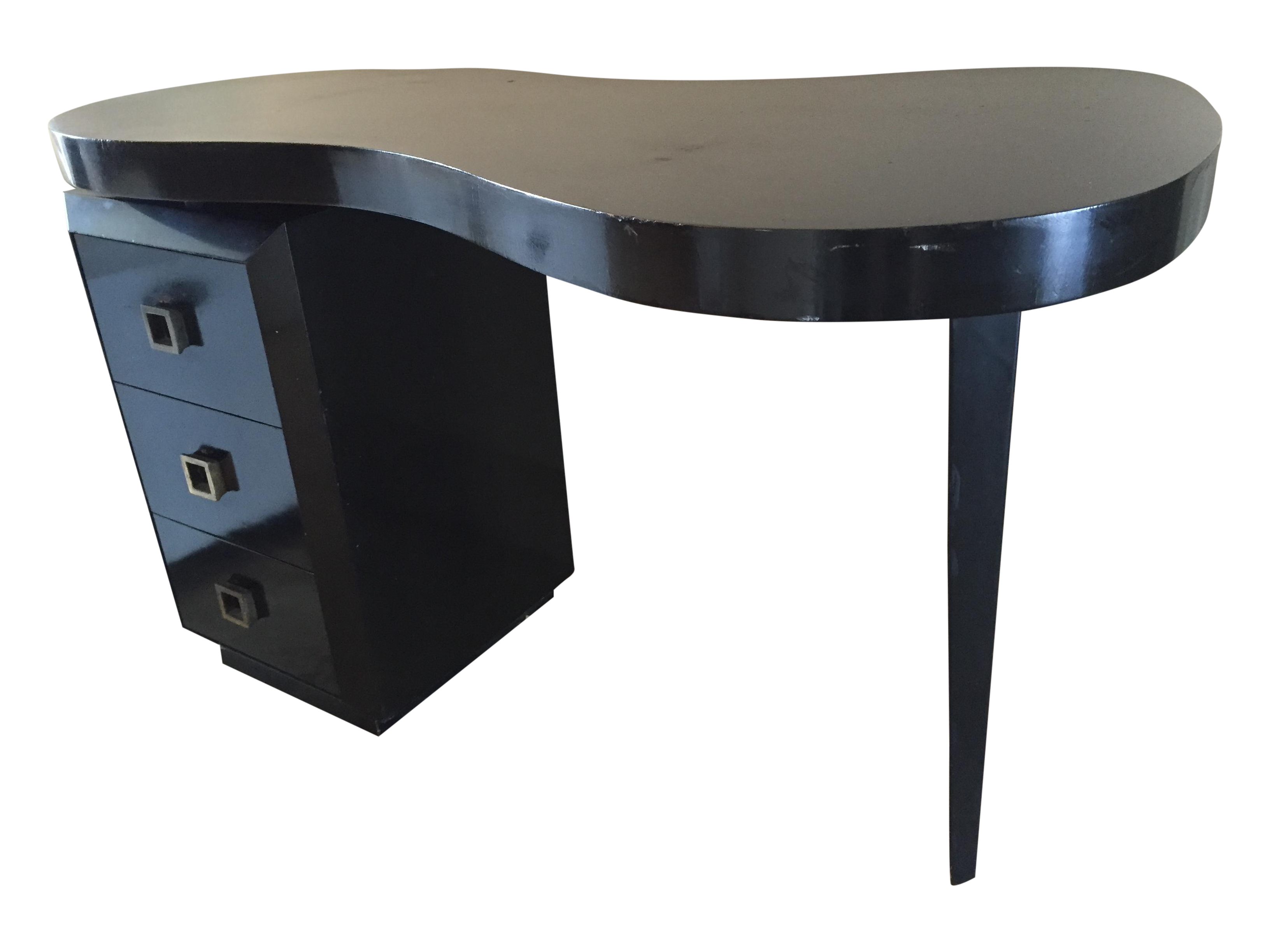 Mid Century Modern Black Desk Chairish