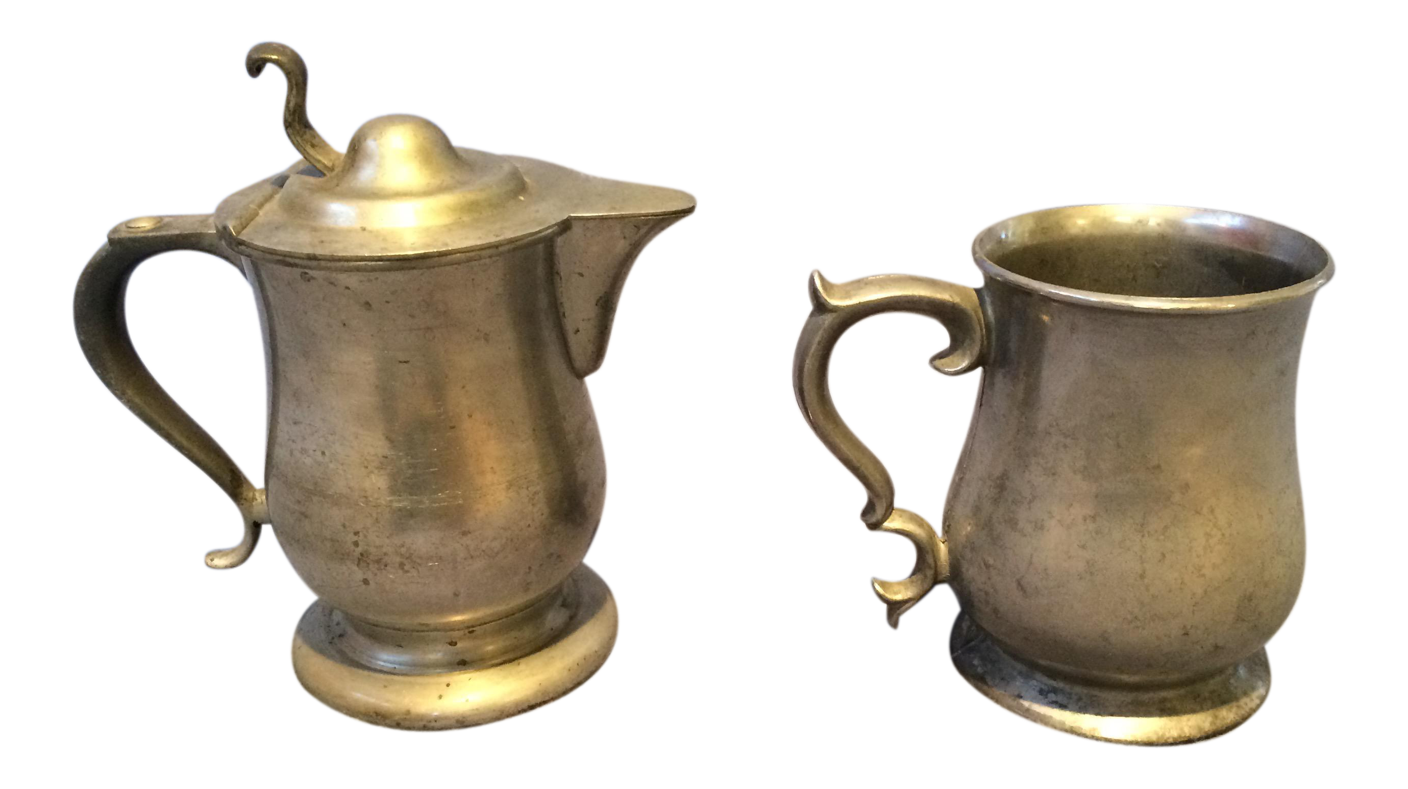 Vintage Pewter Mug & Pitcher A Pair Chairish