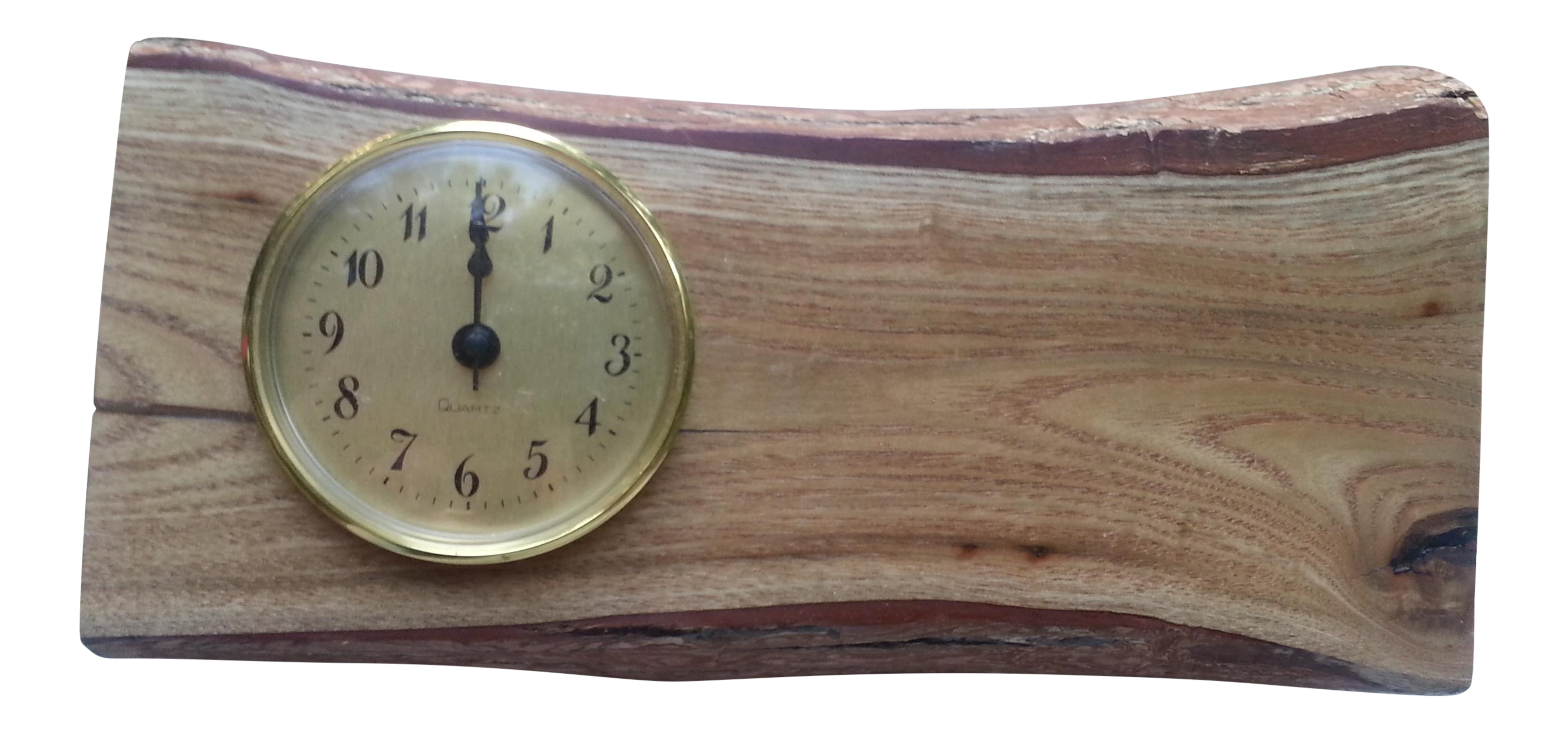 Handcrafted Wood Log Clock Chairish