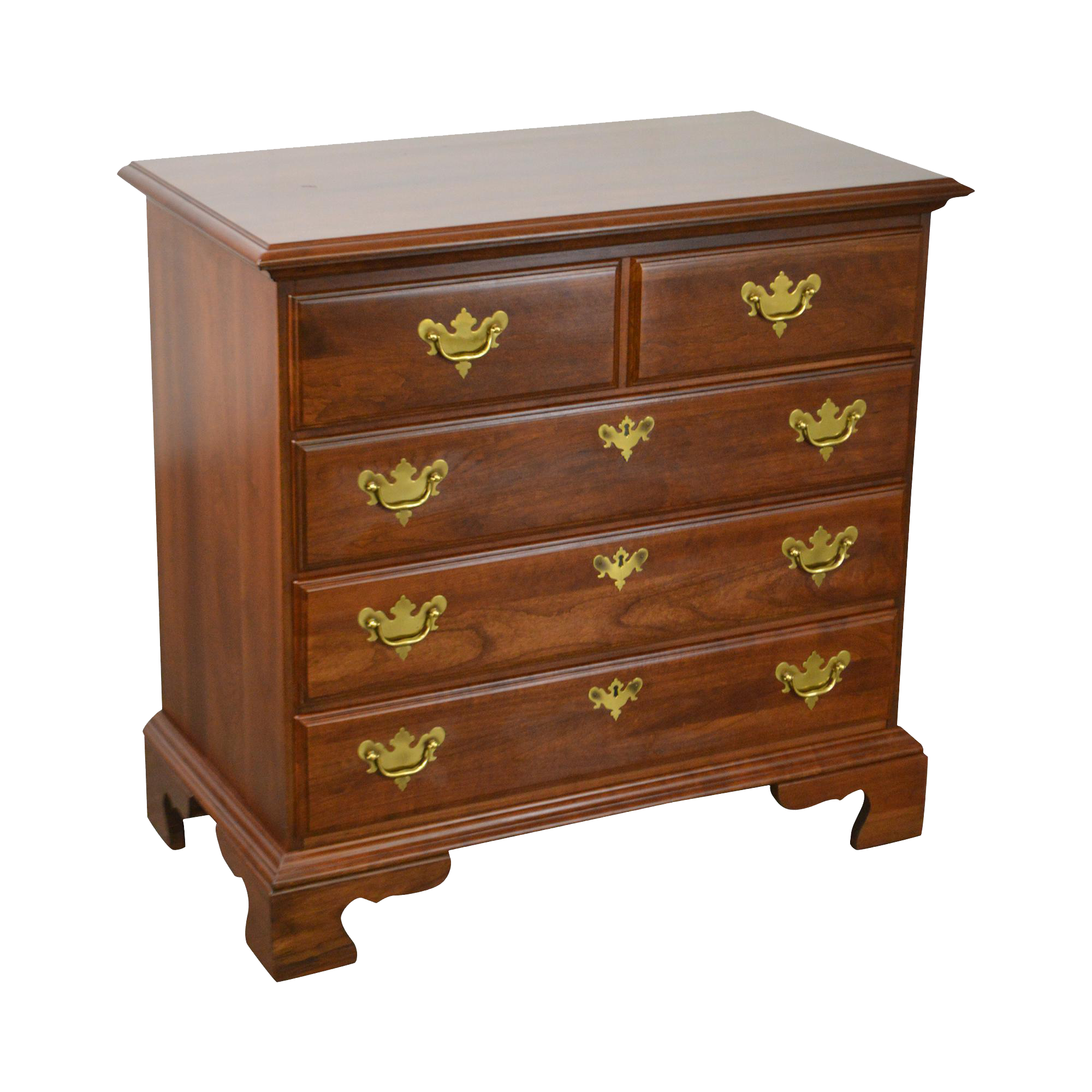 Jamestown Sterling Solid Cherry Chippendale Style Single Chest of