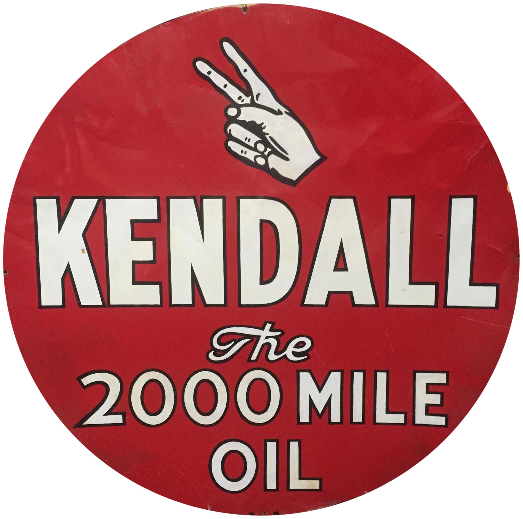 Kendall 2000 Mile Oil Vintage Advertising Sign Chairish