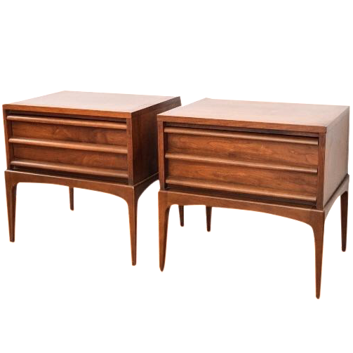 MidCentury Lane Rhythm Nightstands Pair Chairish
