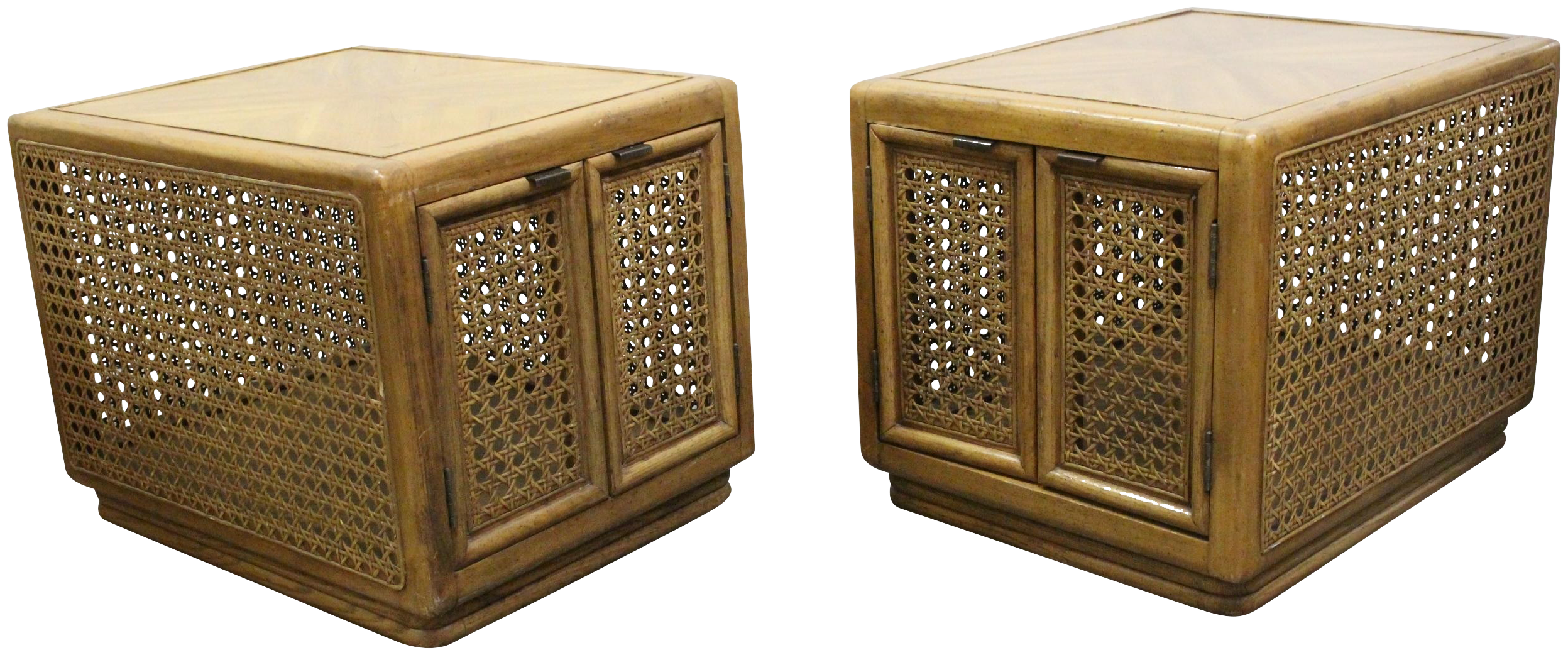 MidCentury Cane A Pair Chairish