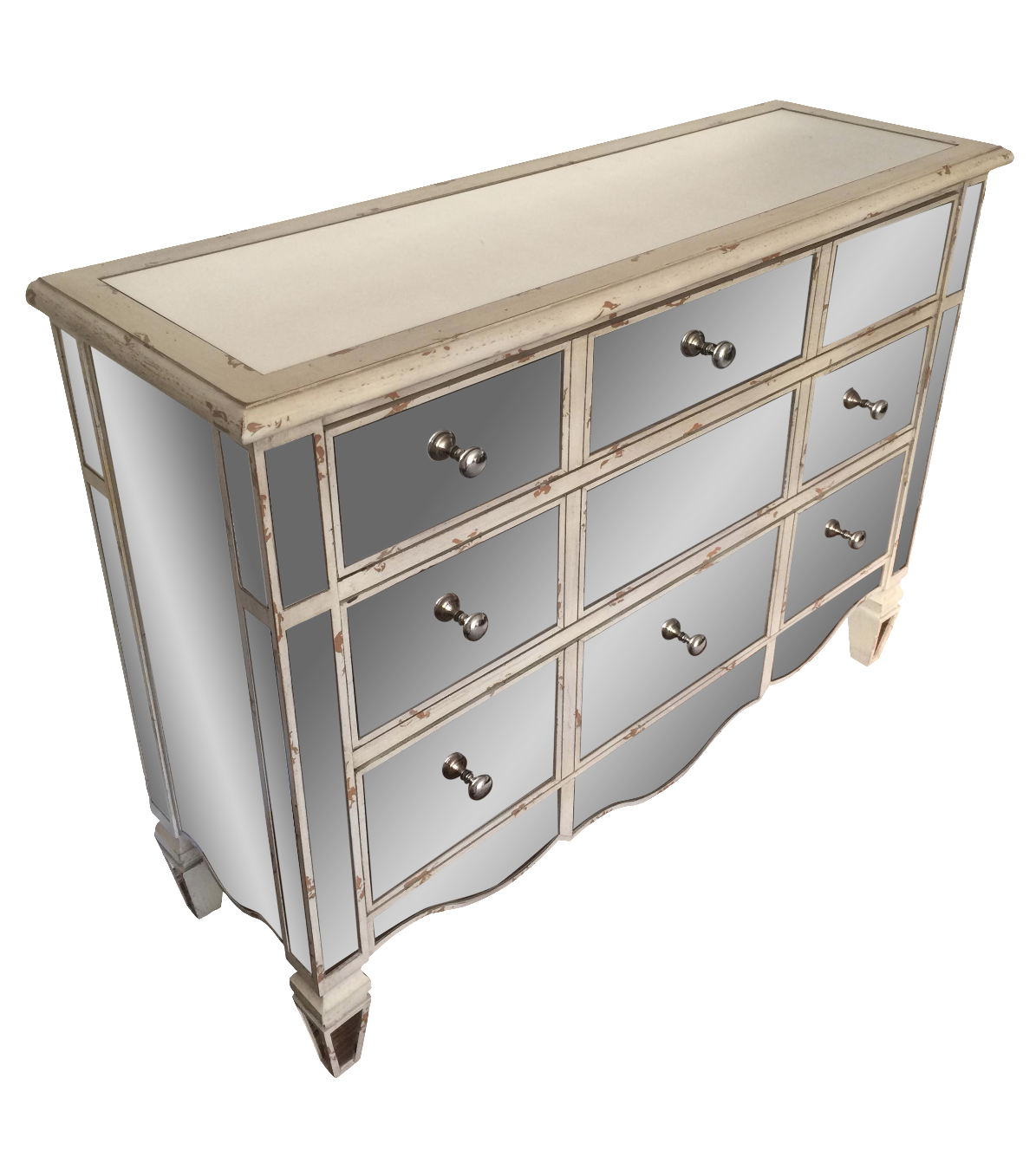 3Drawer Mirrored Dresser Chairish