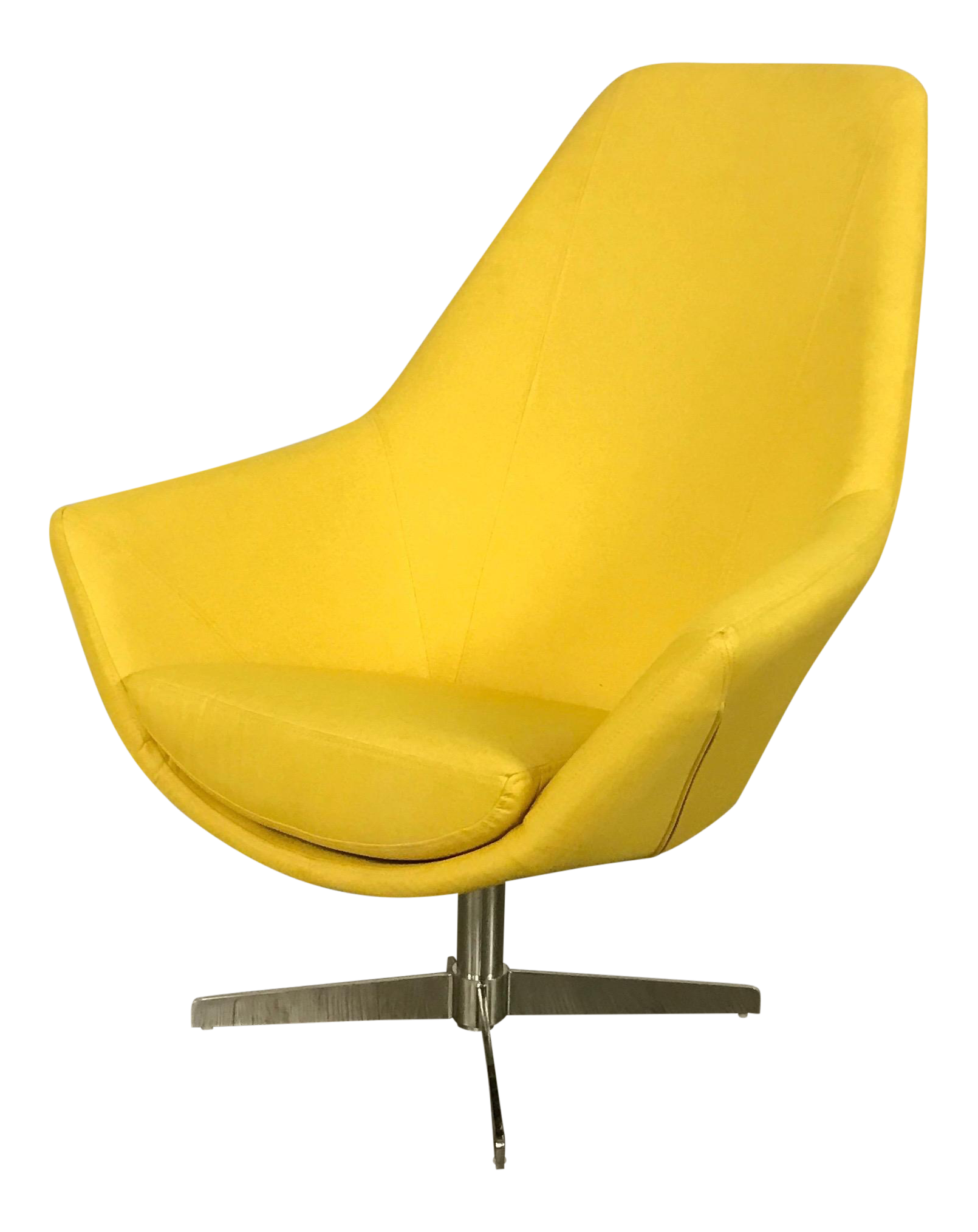 Modani Modern Yellow Lounge Chair Chairish