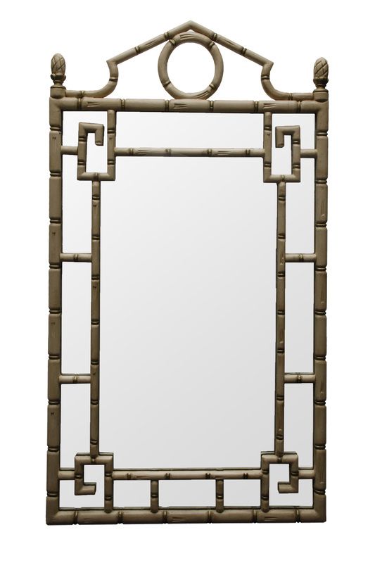 Hollywood Regency Style Faux Bamboo Mirror Chairish