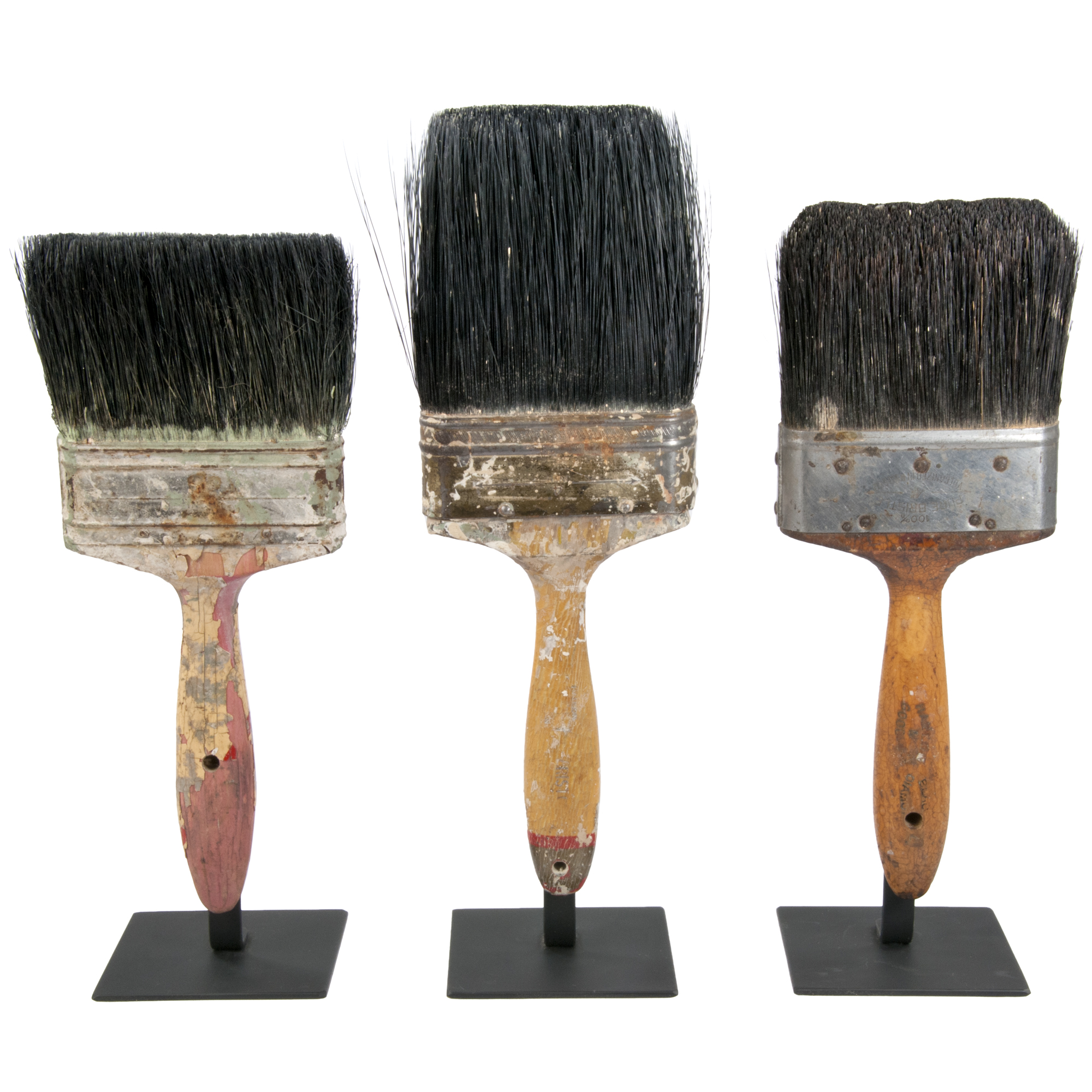 Vintage Paint Brushes on Iron Stands Set of 3 Chairish
