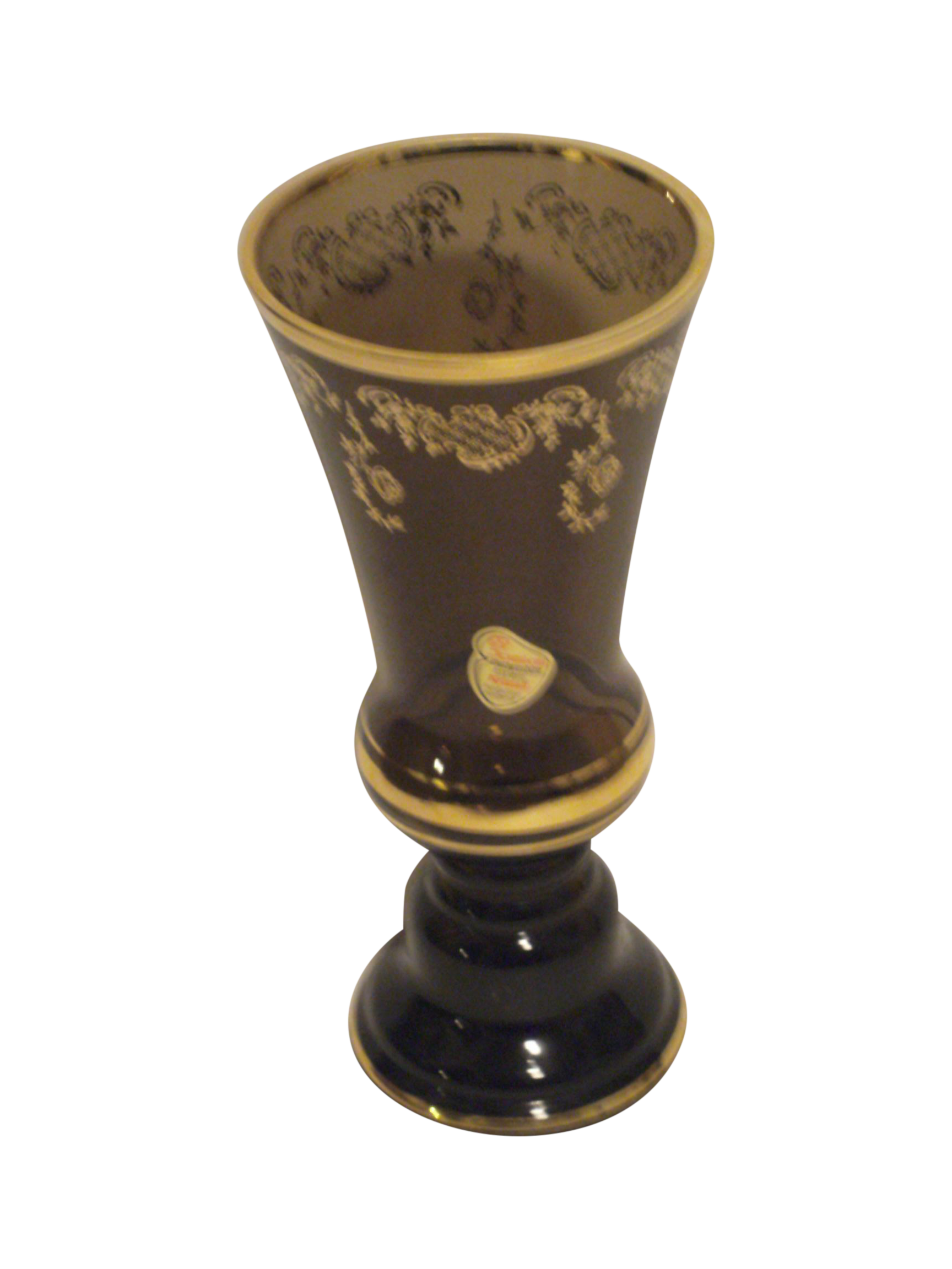 Joska Kristall Victorian Style Vase, German 1960's Chairish