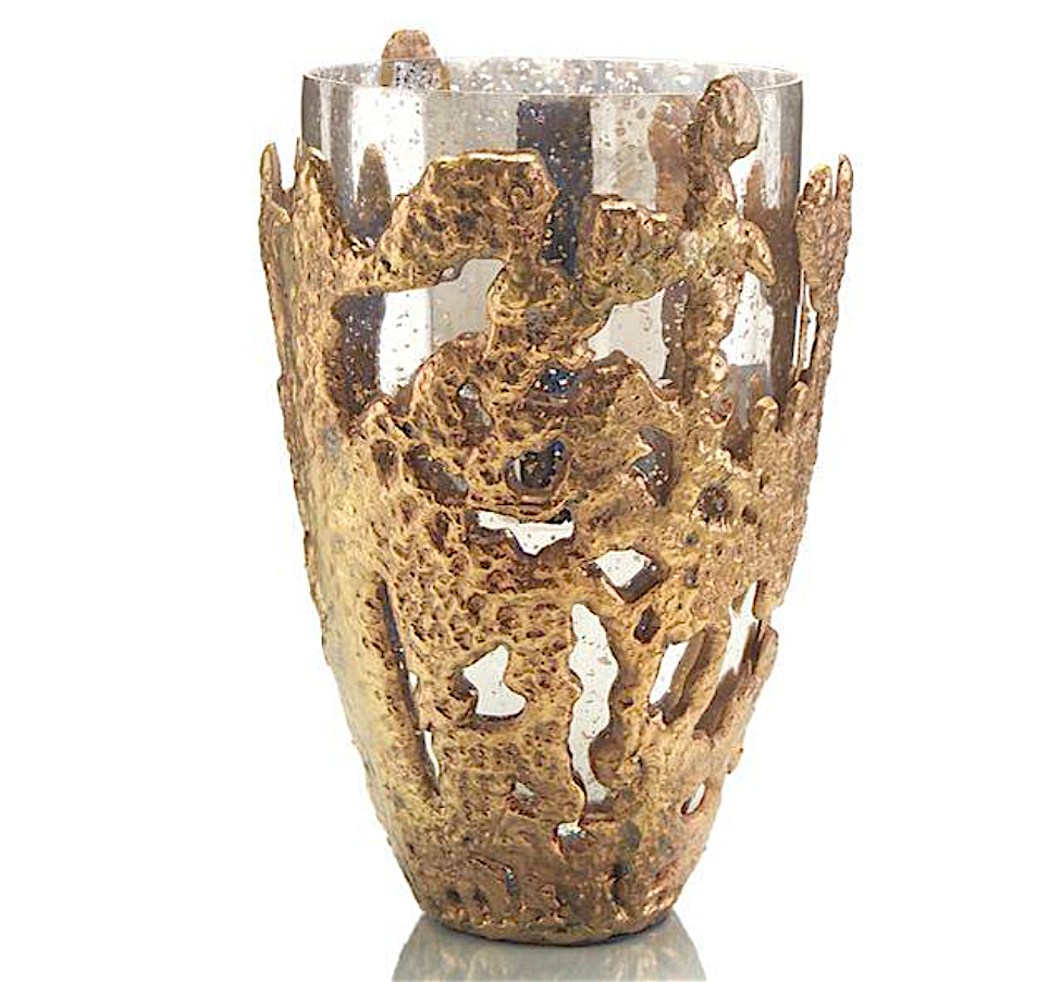 John Richard Transitional Gold and Silver Vase Chairish