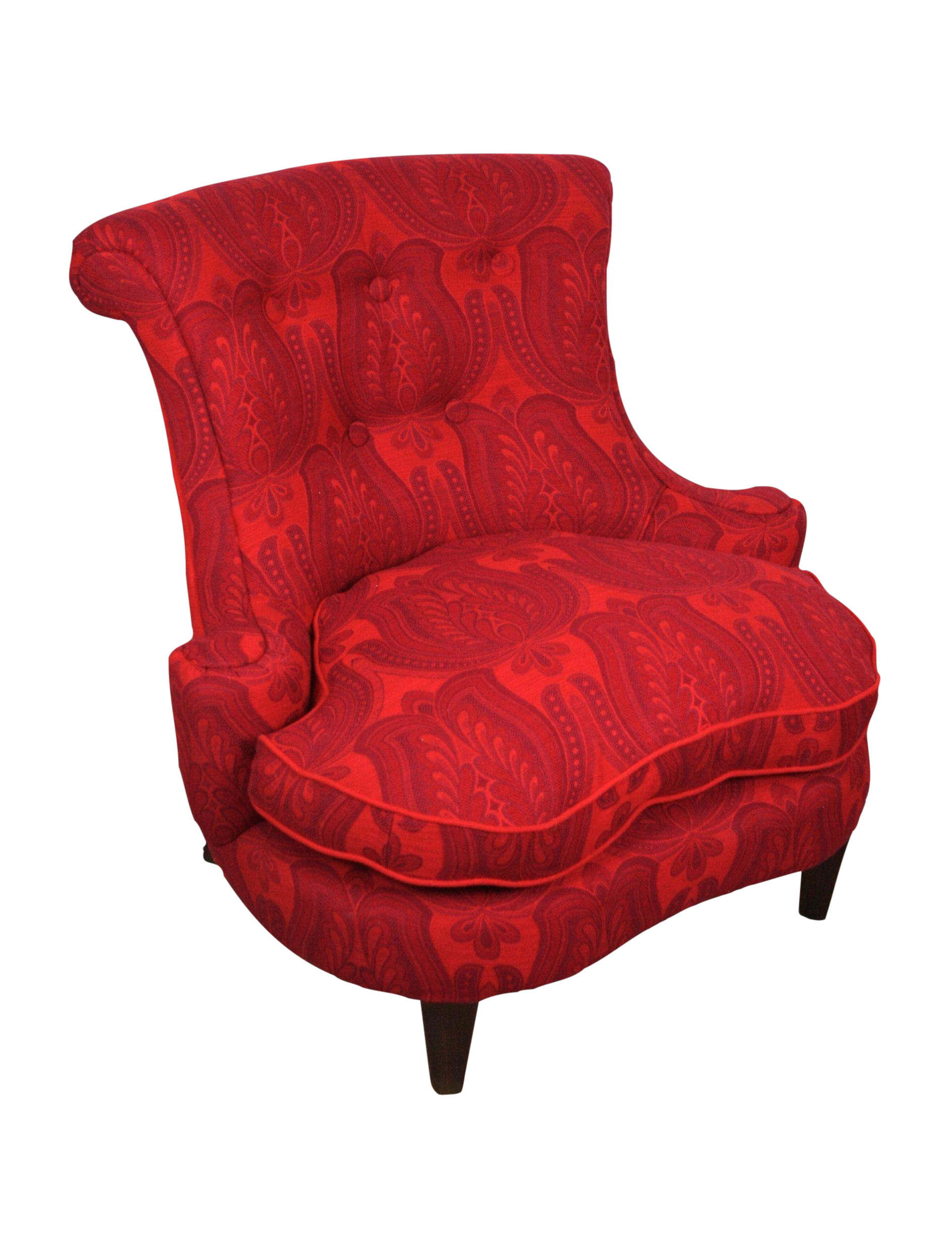 Custom Upholstered Vintage Slipper Chair Chairish