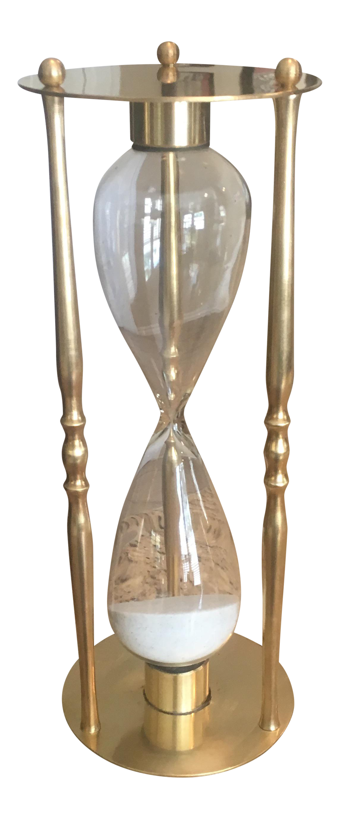 Vintage Mid Century Brass Hourglass Chairish