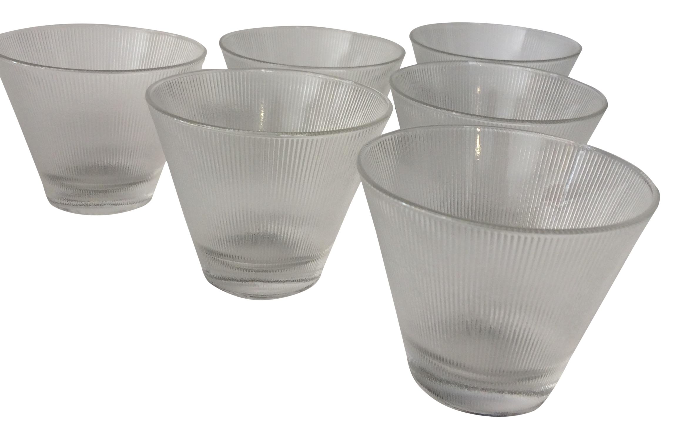 ribbed martini glass