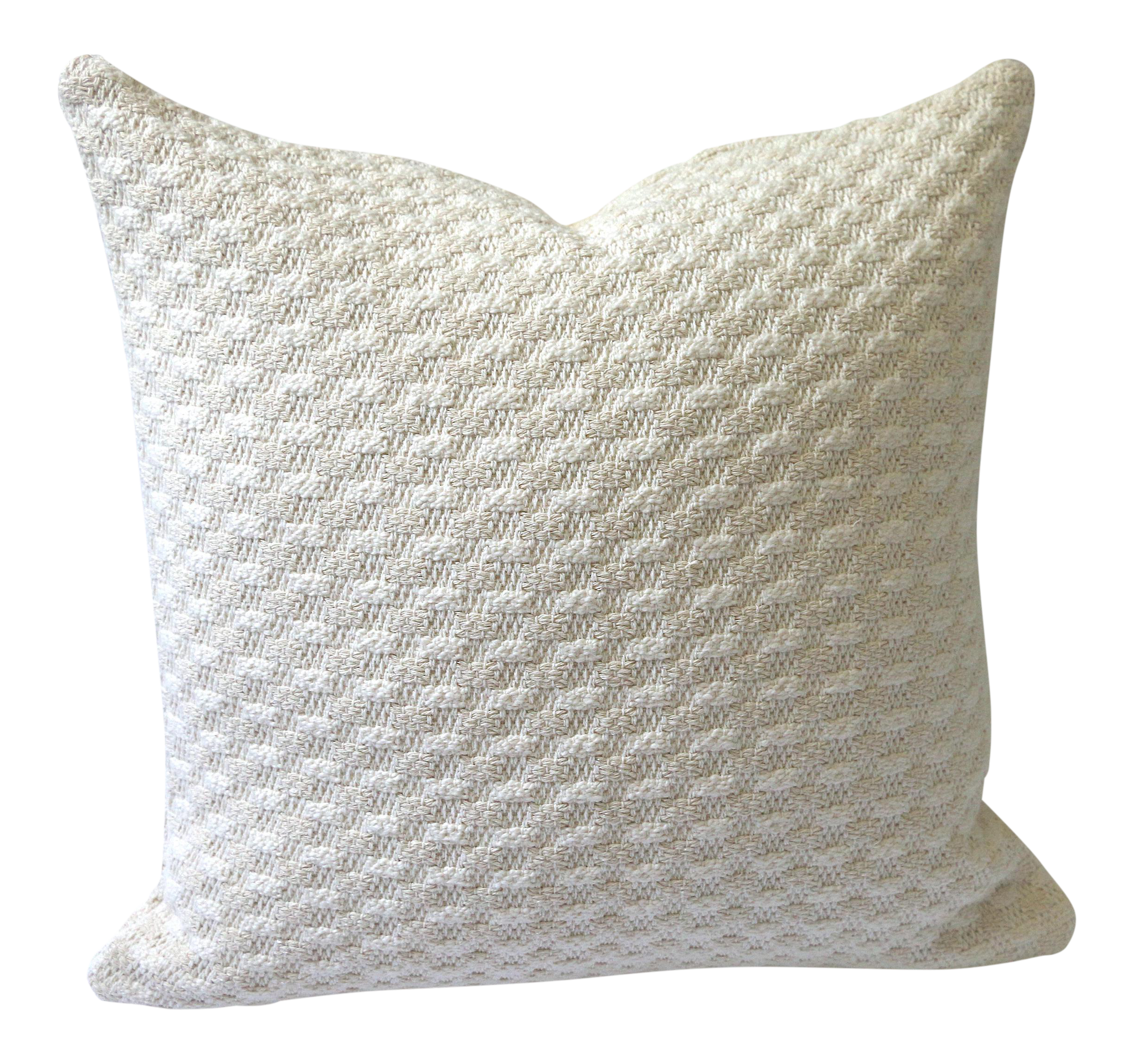 Sweater Knit Thick Cream Decorative Throw Zipper Pillow Cover Chairish