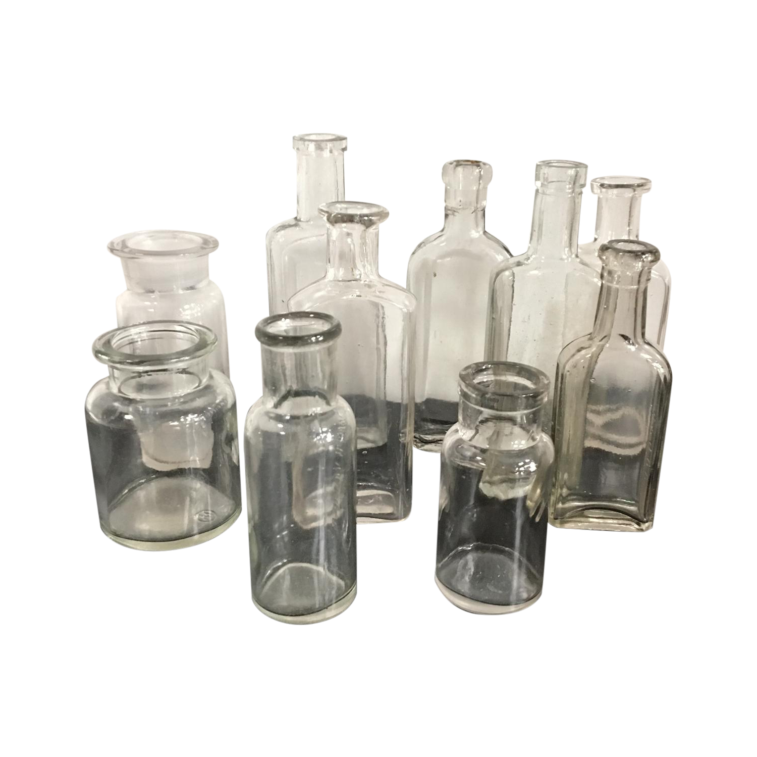 Glass Bottle Collection Set of 10 Chairish