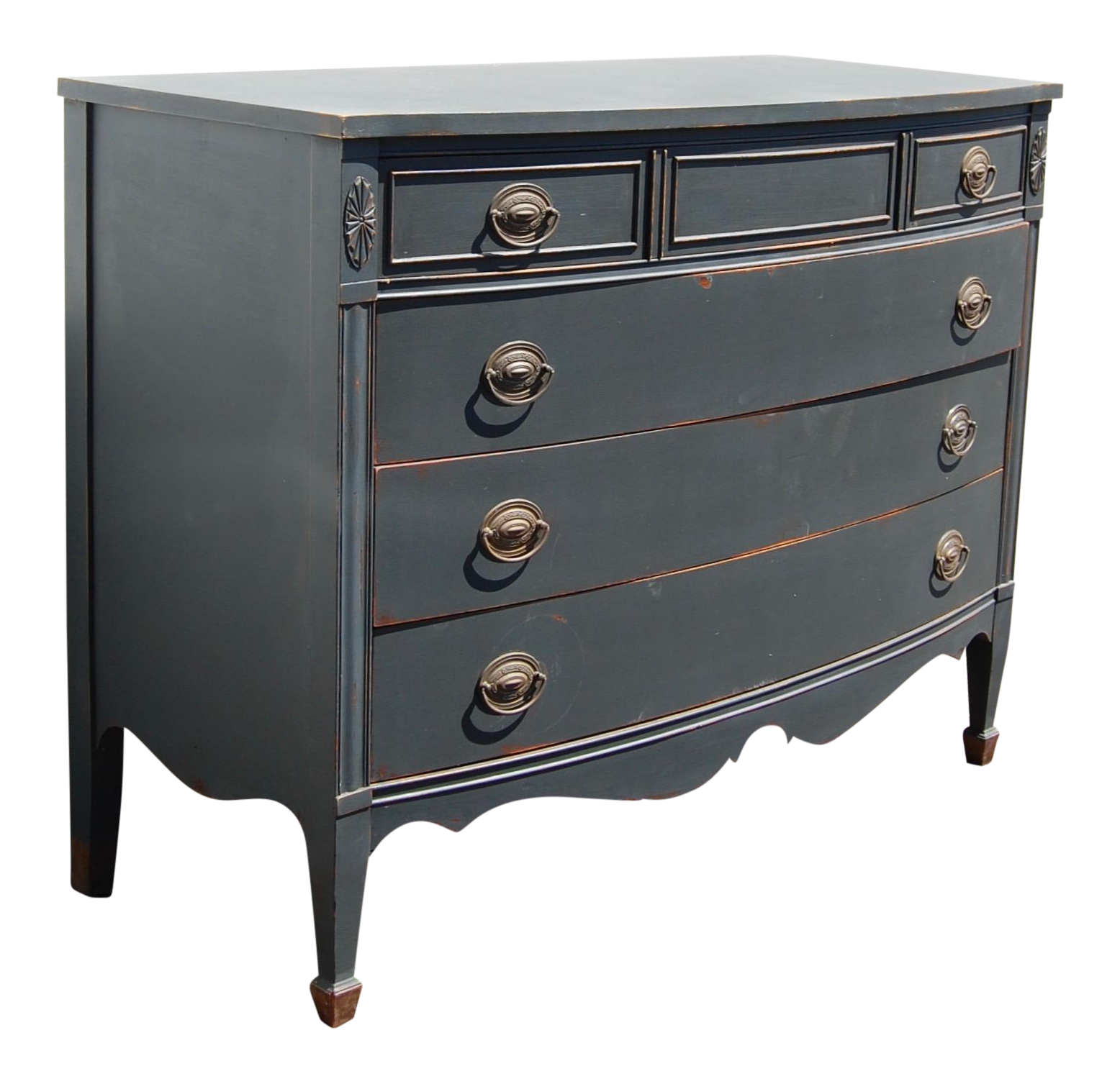 Chalkpainted Classic Four Drawer Lowboy Dresser Chairish
