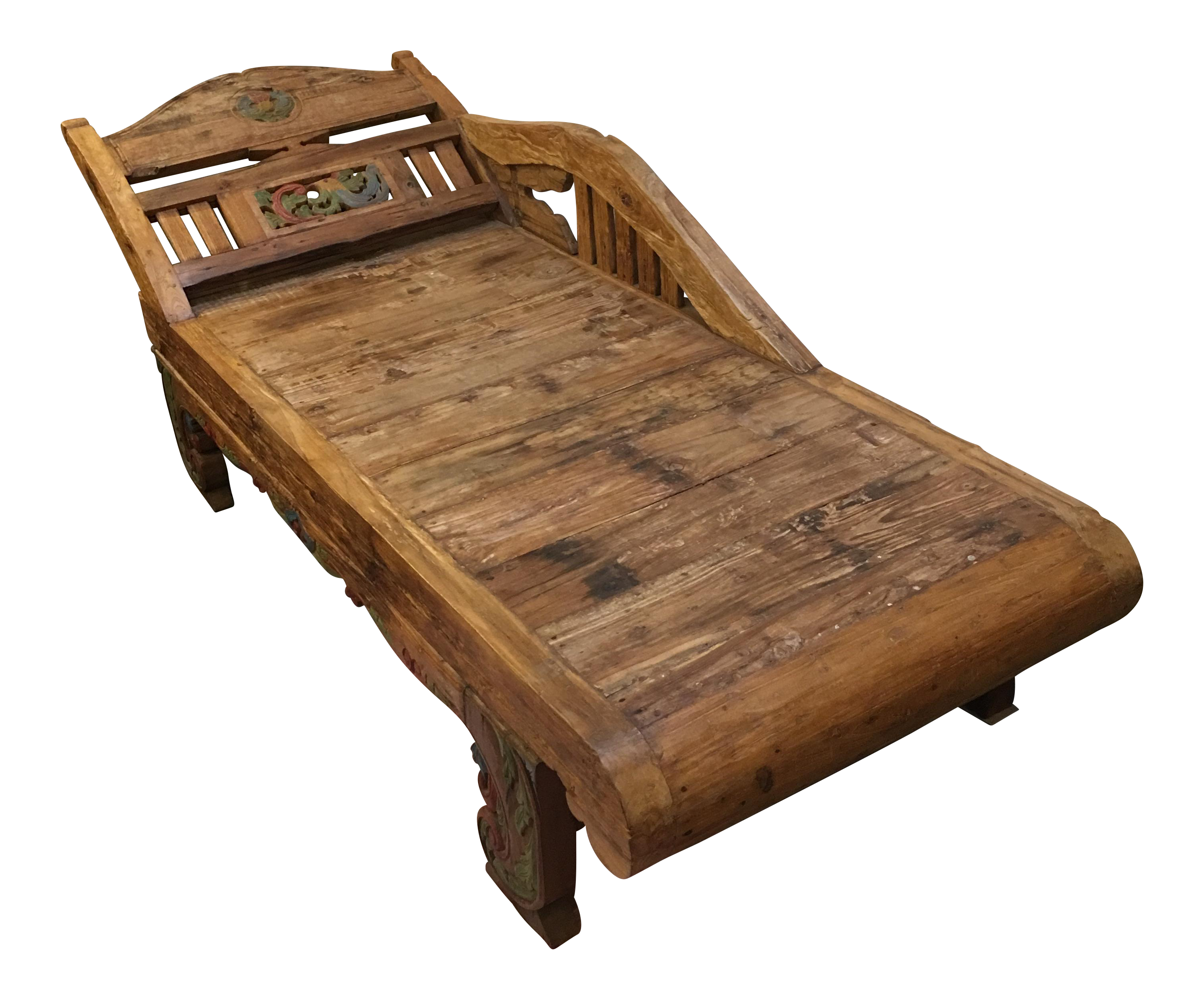 Recycled Teak Divan Daybed | Chairish